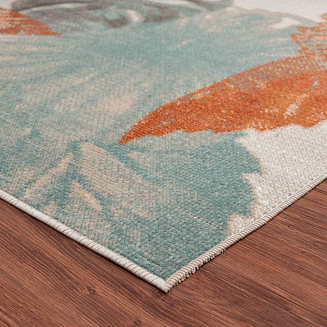 Rimdes Cream/Multi 5'3 x 7'10 Indoor/Outdoor Rug - Thumbnail - Image 4