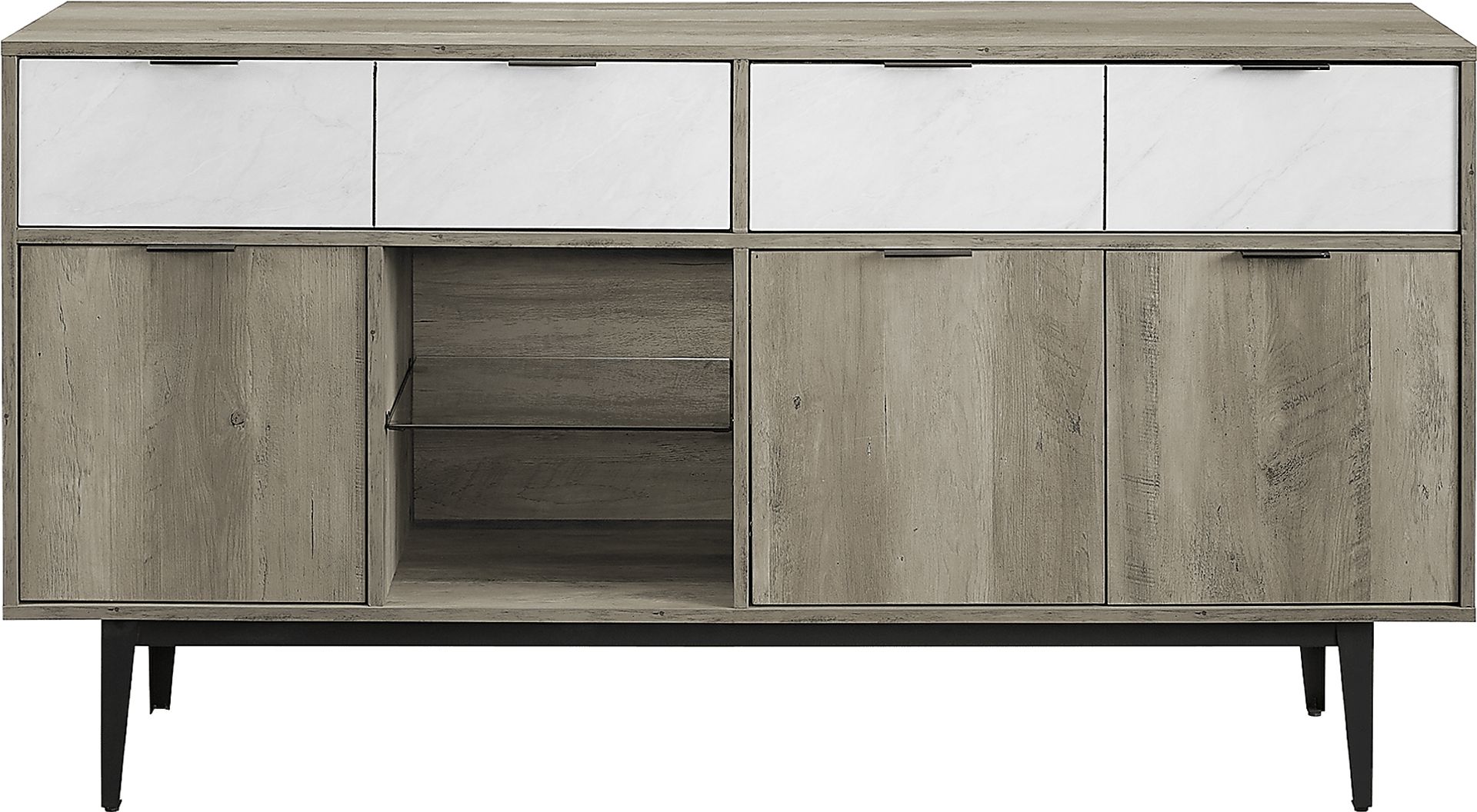 Rimmele Gray Sideboard - Image 2