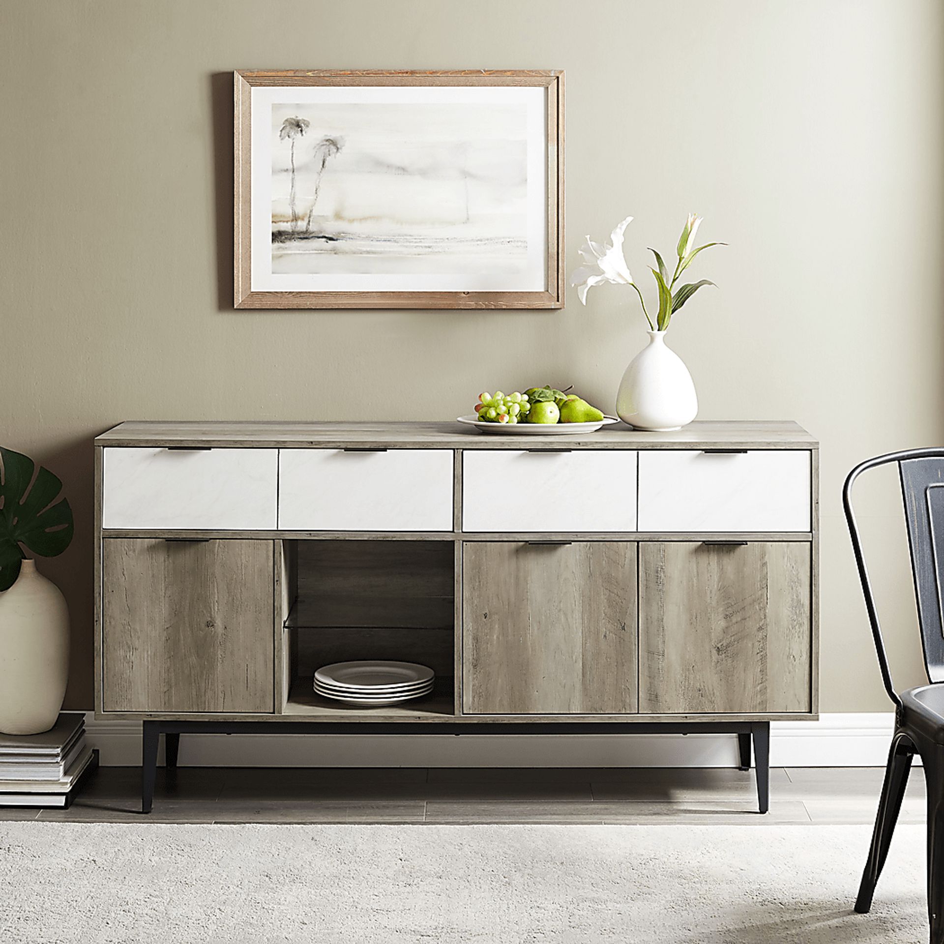 Rimmele Gray Sideboard - Image 4