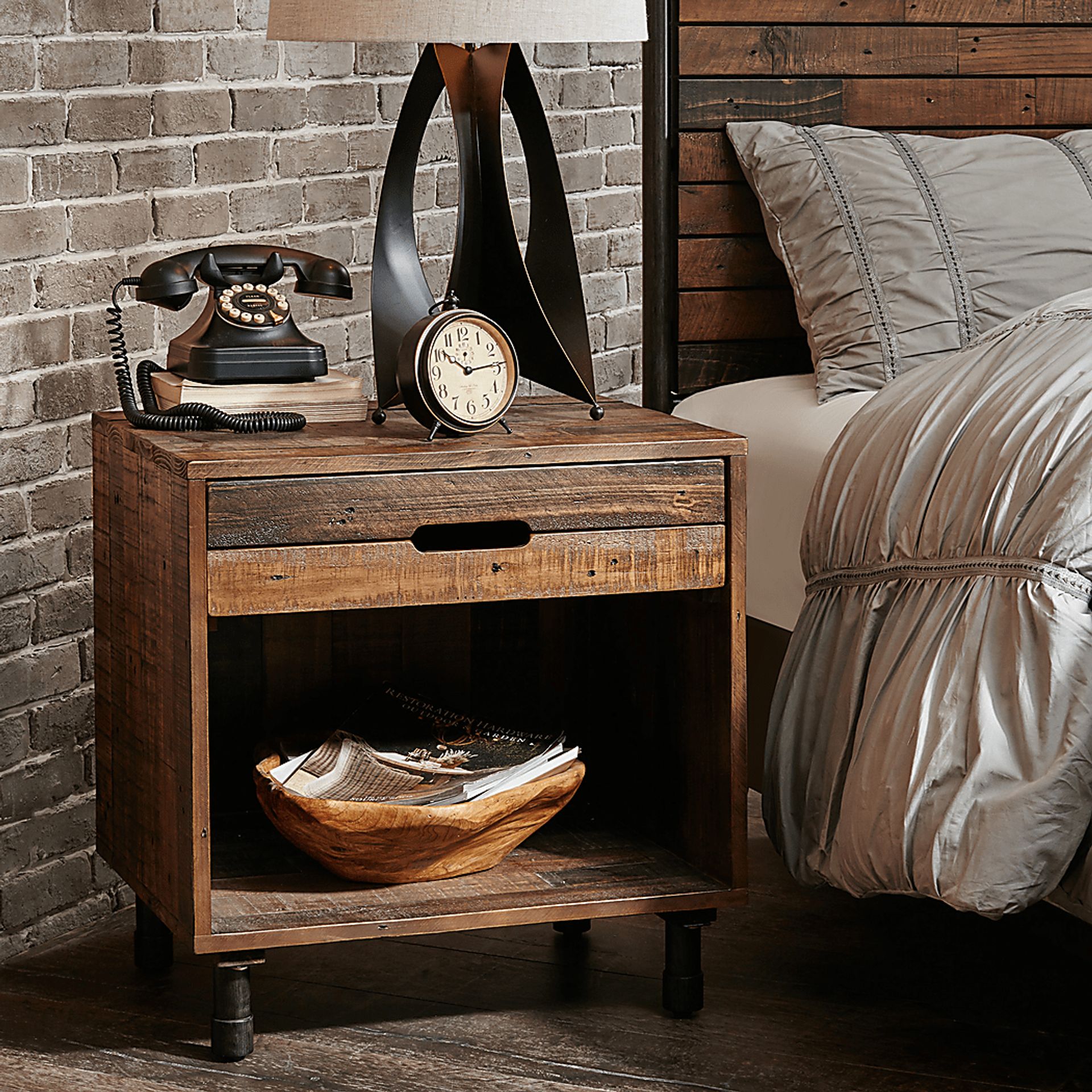 Rimstone Brown Nightstand - Image 2