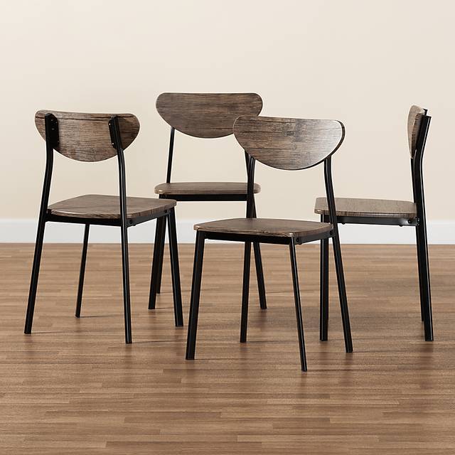 Rinearson Brown Side Chair, Set of 4 - Thumbnail - Image 6
