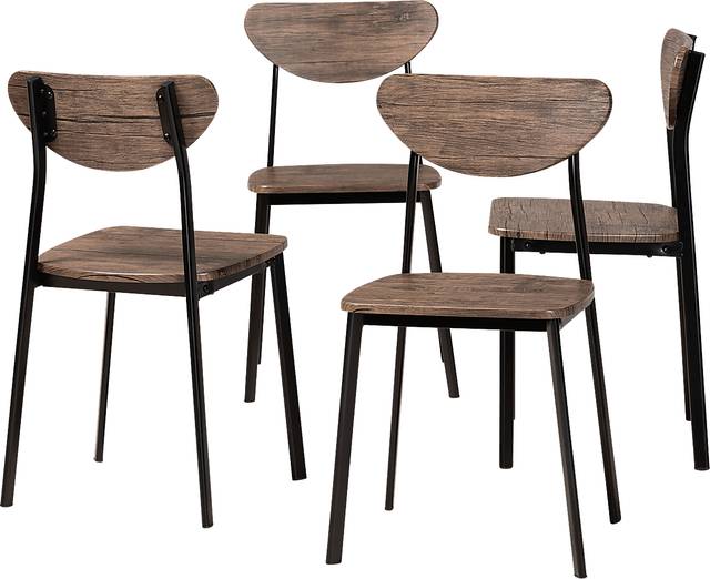 Rinearson Brown Side Chair, Set of 4 - Thumbnail - Image 1