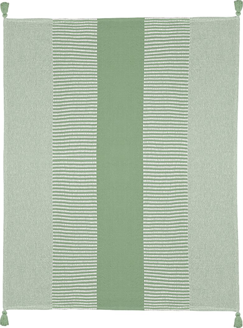 Ringdover Green Throw Blanket