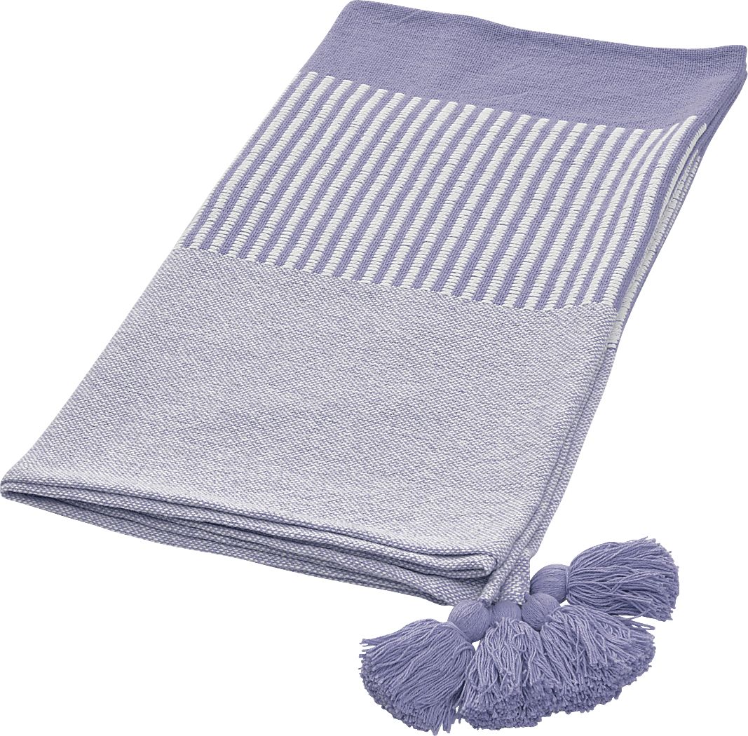 Ringdover Purple Throw Blanket - Thumbnail 3
