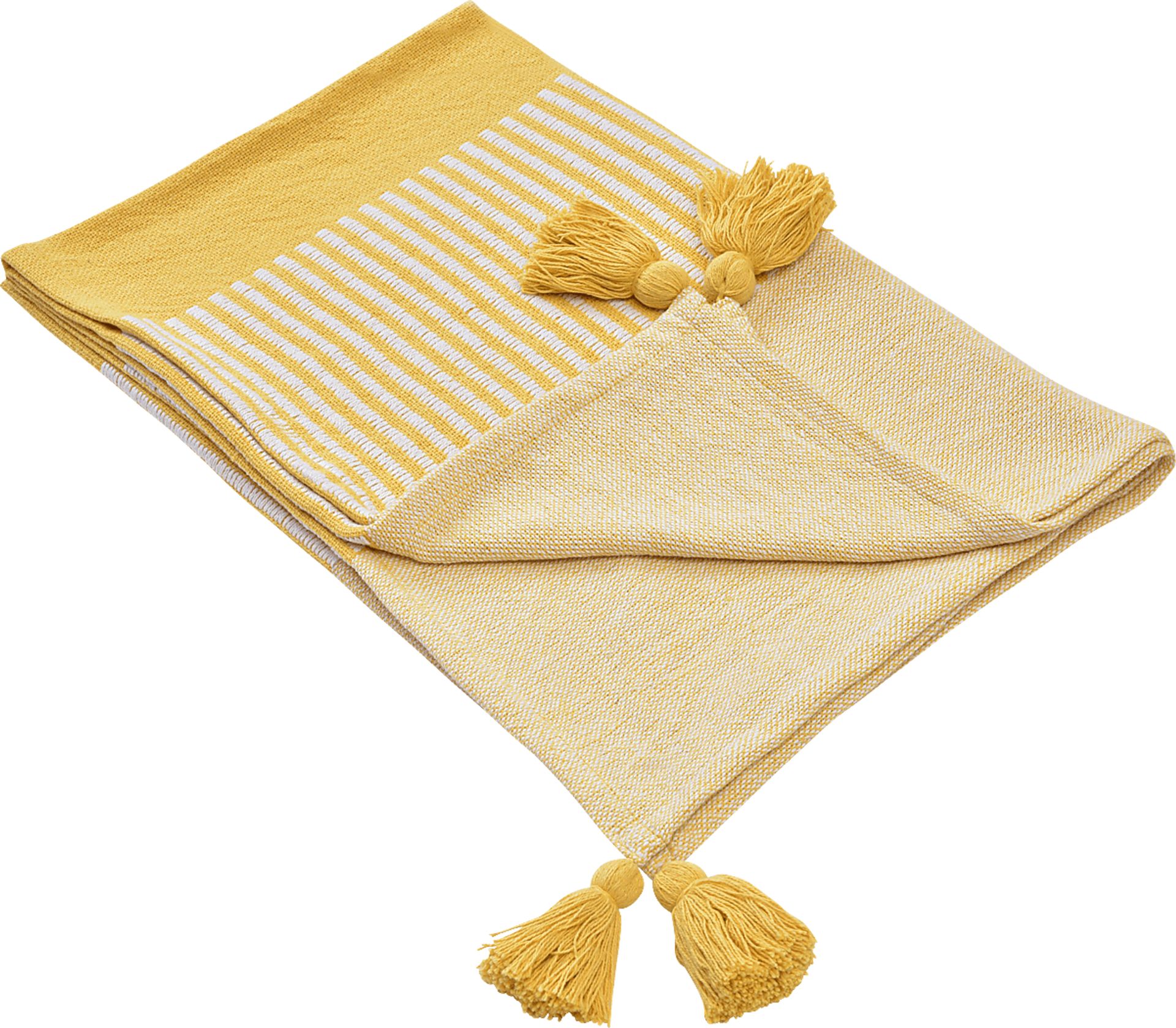 Ringdover Yellow Throw Blanket - Image 3