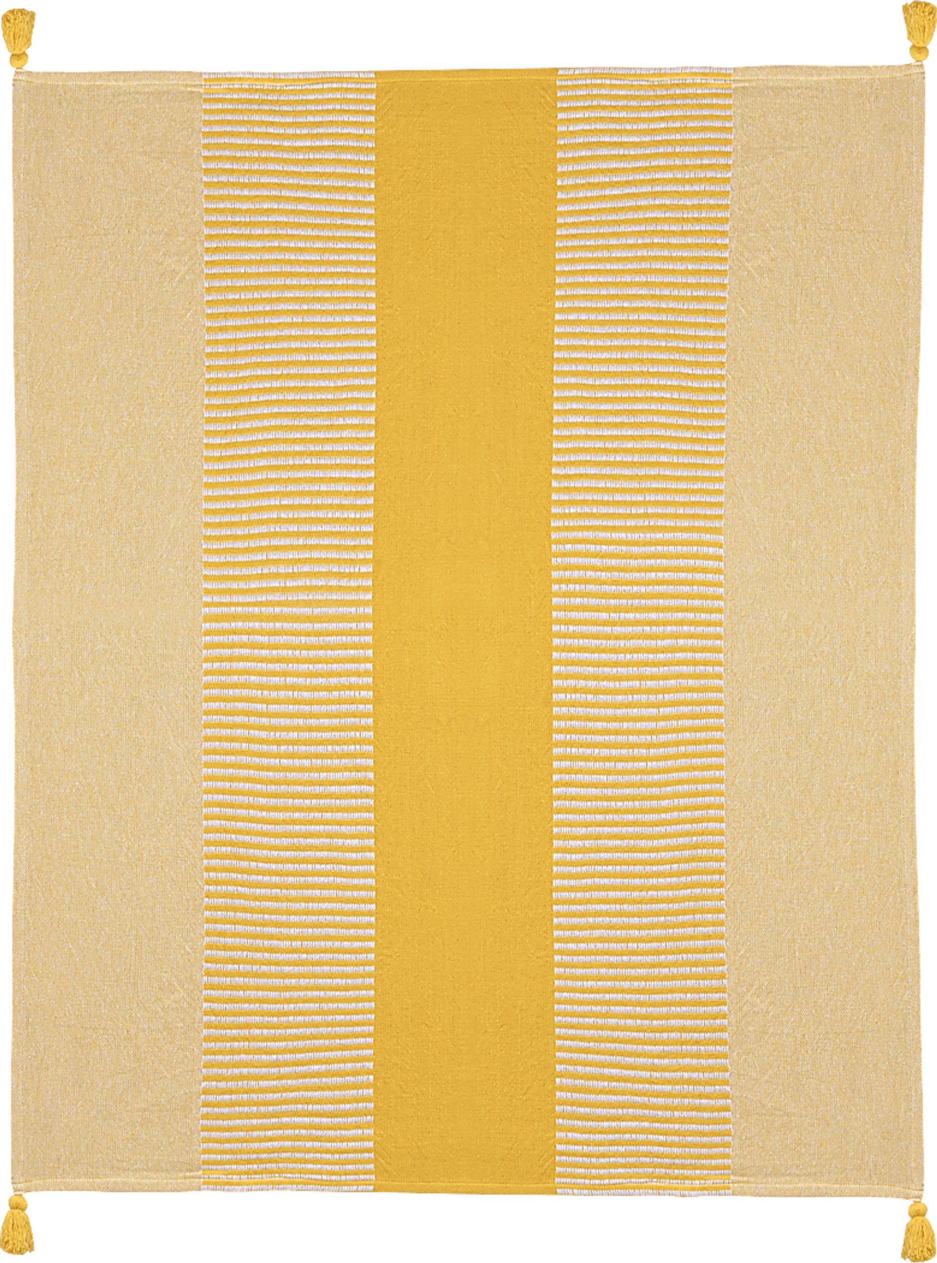 Ringdover Yellow Throw Blanket - Image 1