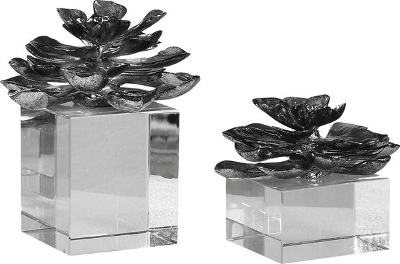 Rinita Silver Sculpture, Set of 2