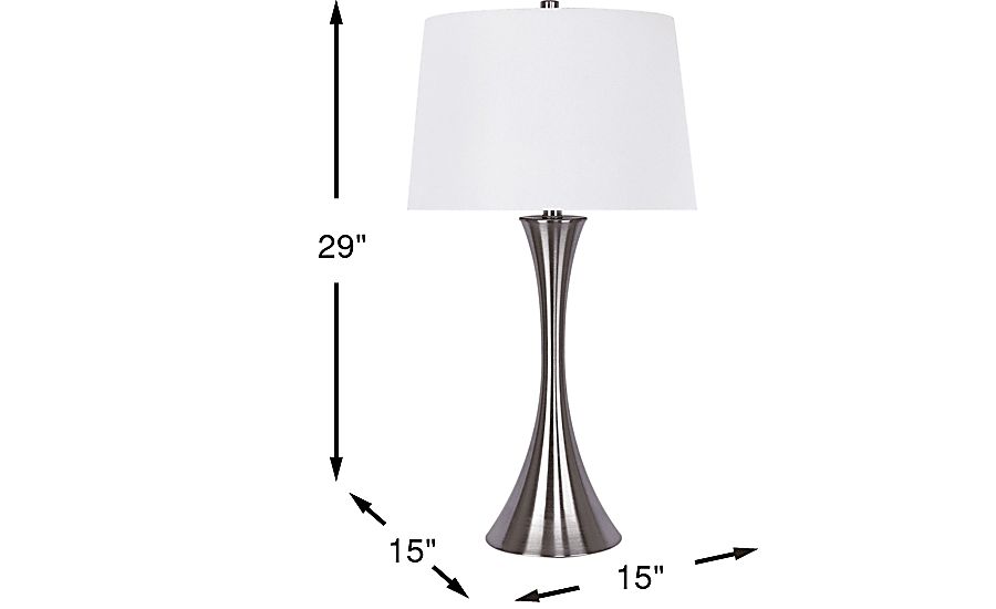 Rinna Silver Table Lamp - Thumbnail 4