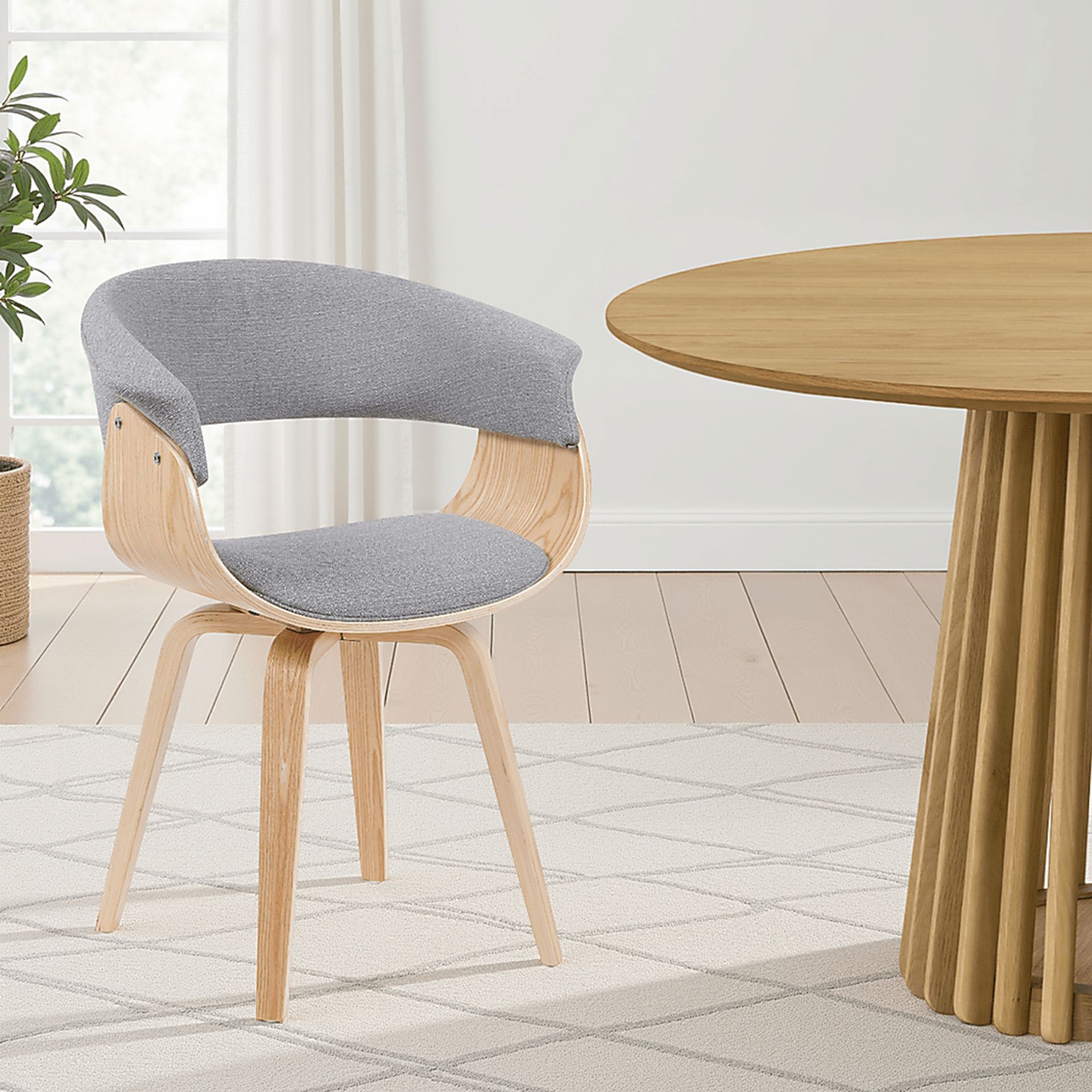 Rinoex Gray Arm Chair - Image 2