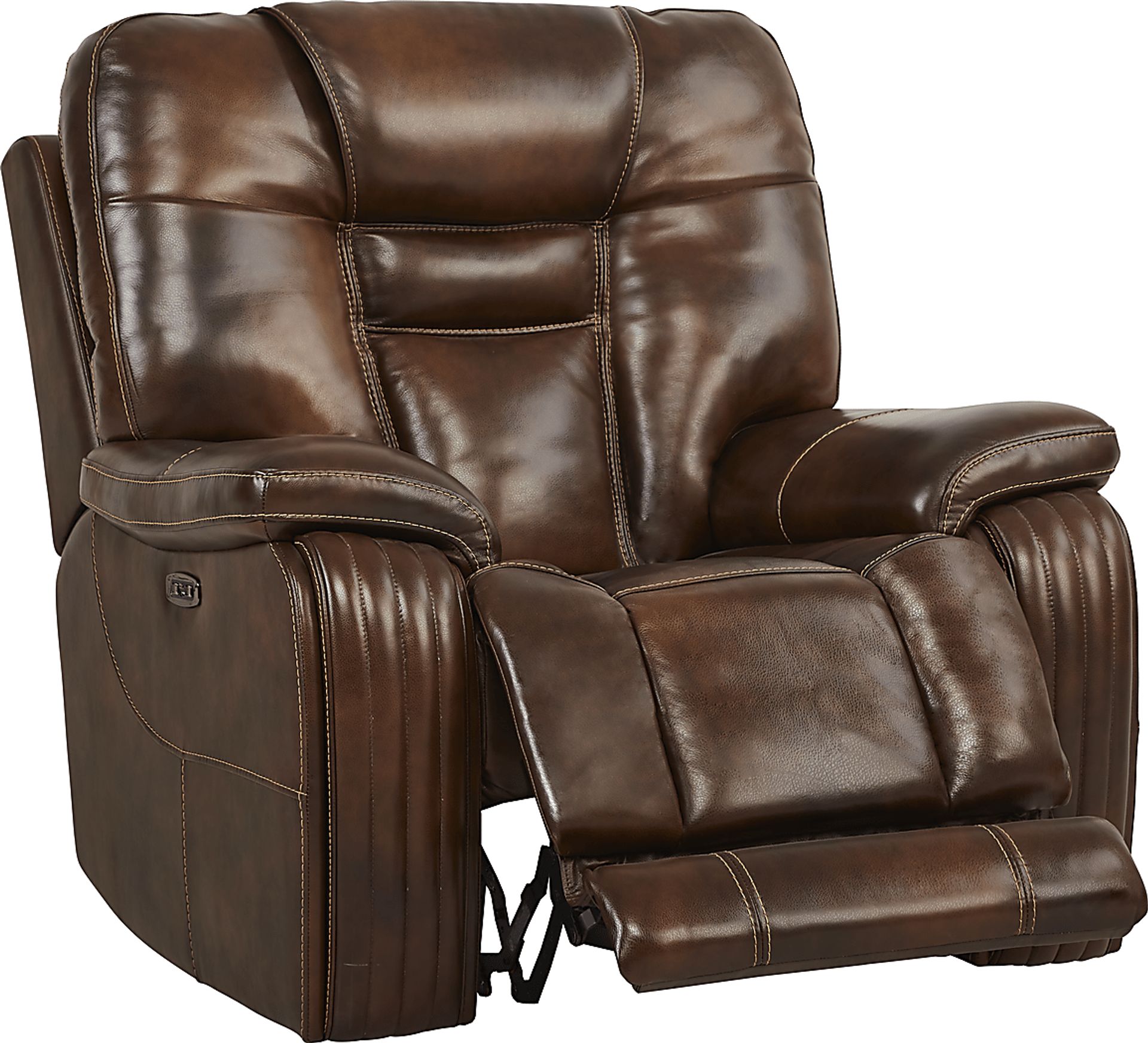 Rio Montana Brown Leather Dual Power Recliner - Image 2