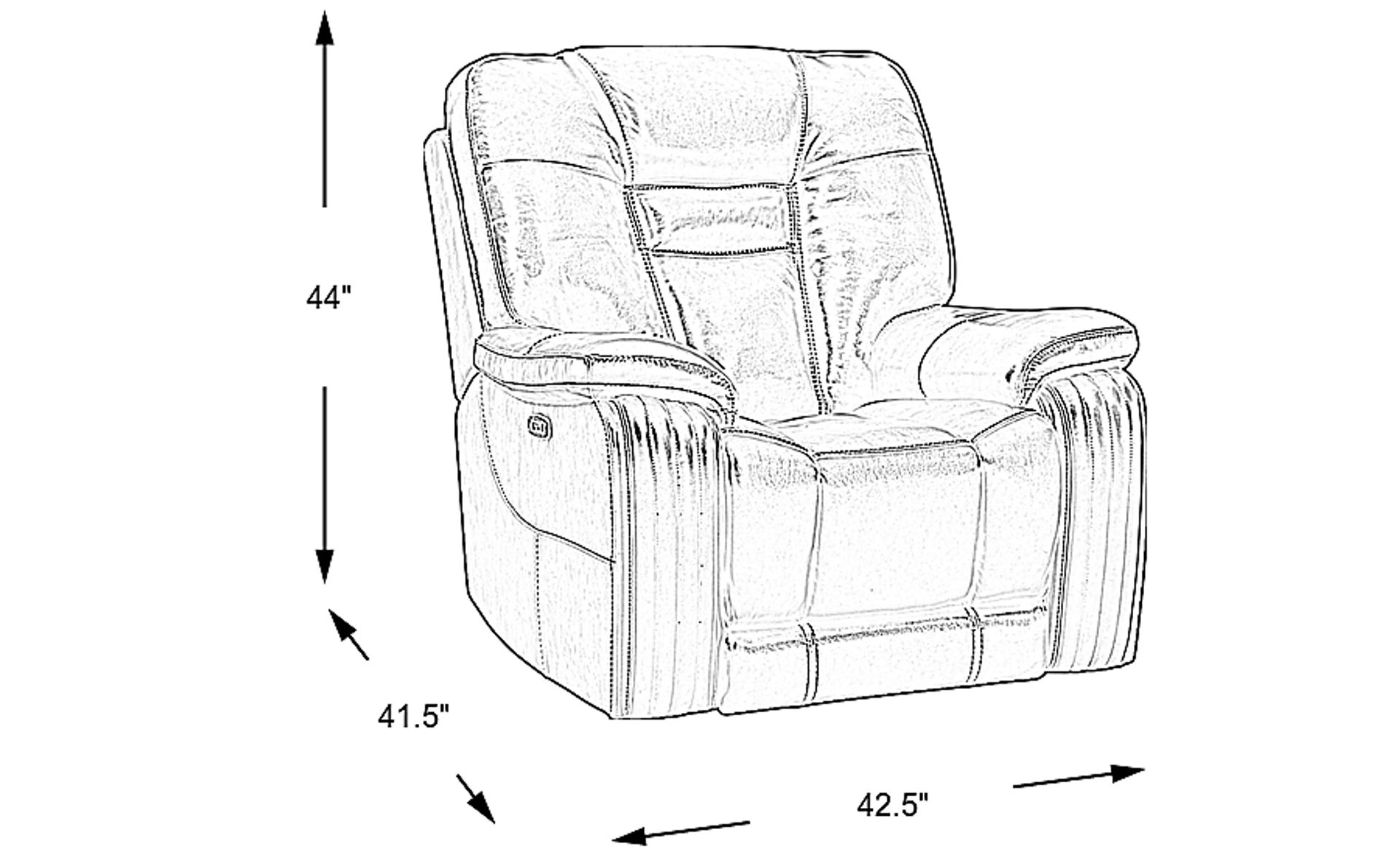 Dimension Image. Please refer to the Dimension Tab on this page for dimension details.