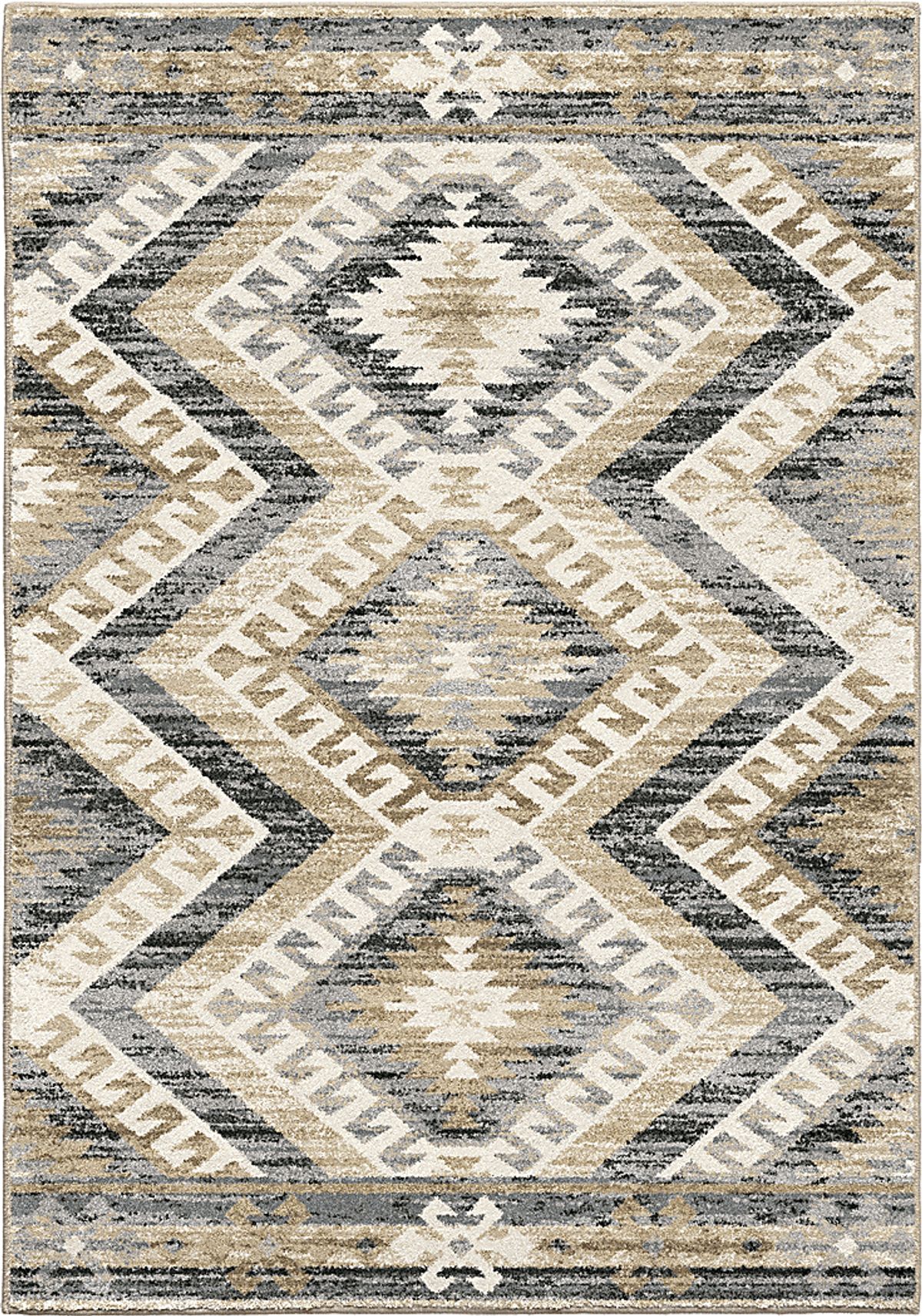 Rio Rancho Beige Rug | Rooms to Go
