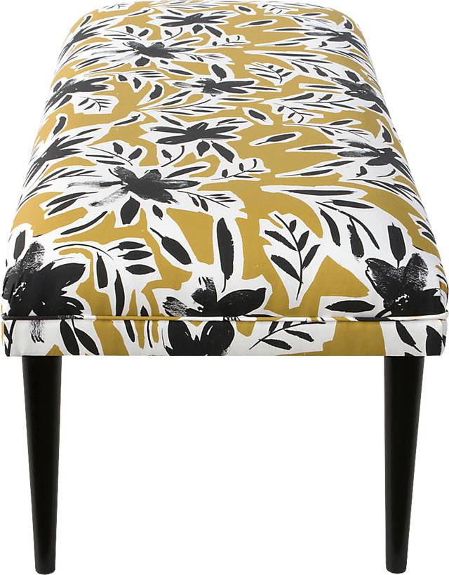 Riona Yellow Accent Bench - Thumbnail - Image 3