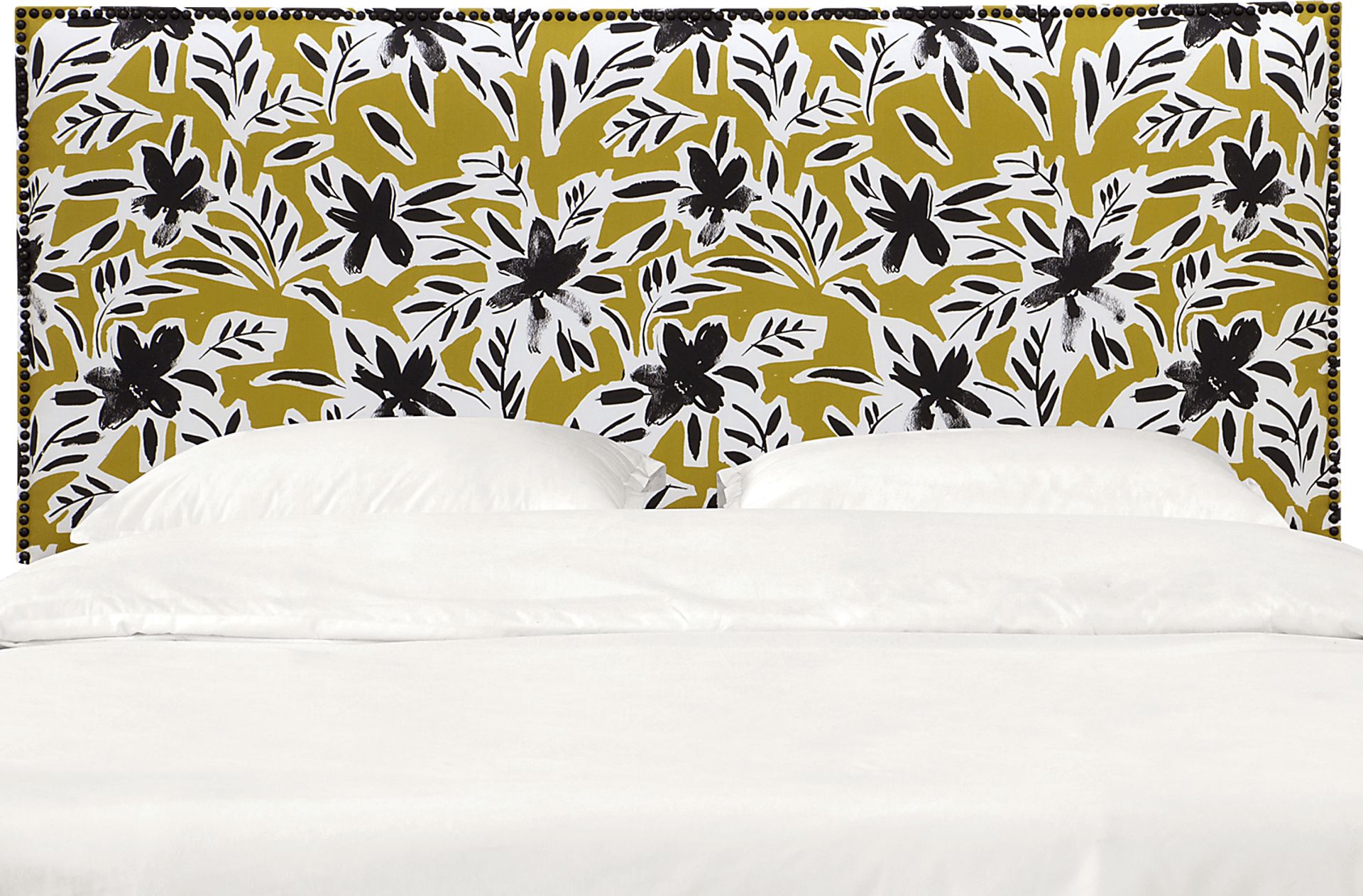 Riona Yellow Queen Upholstered Headboard - Image 2