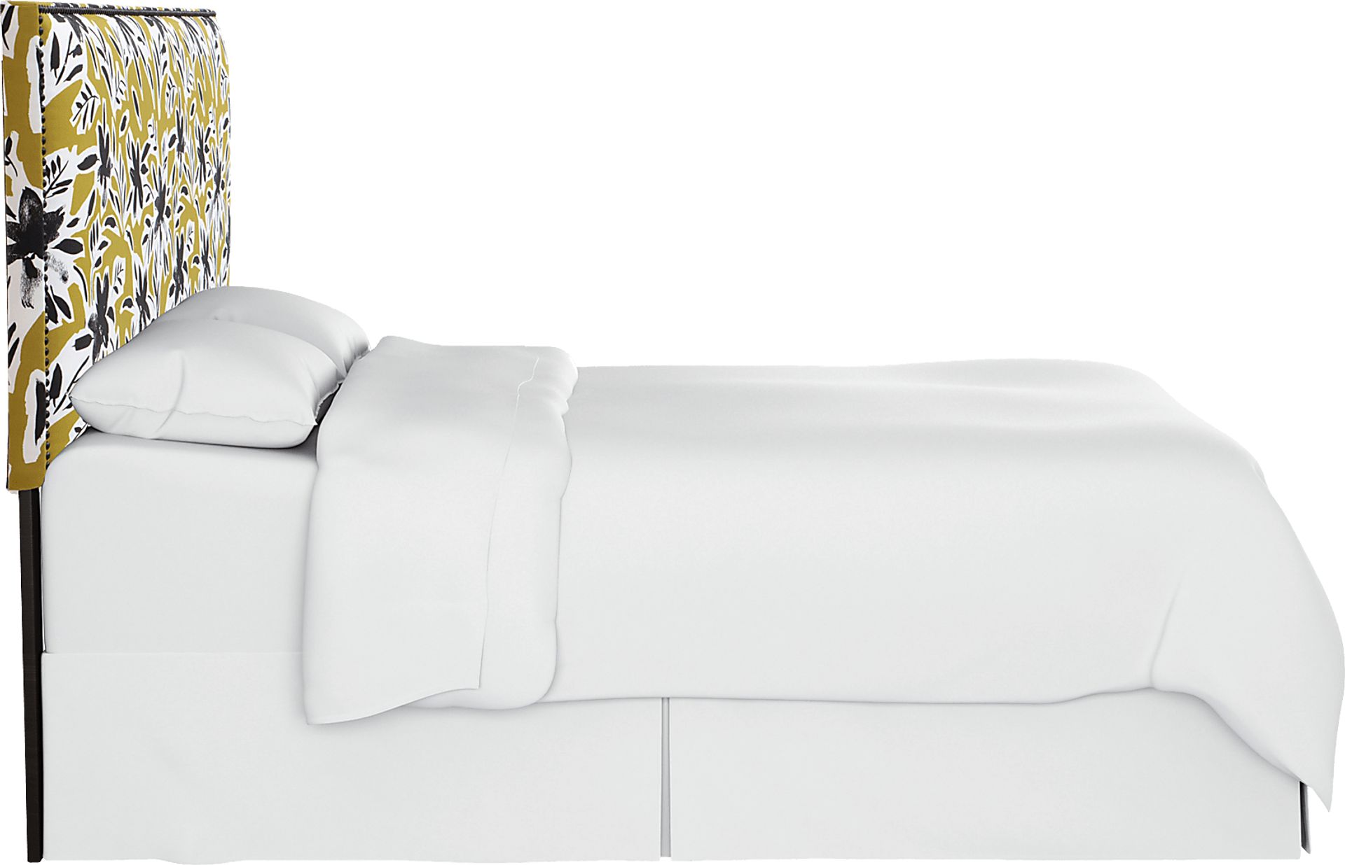 Riona Yellow Queen Upholstered Headboard - Image 3