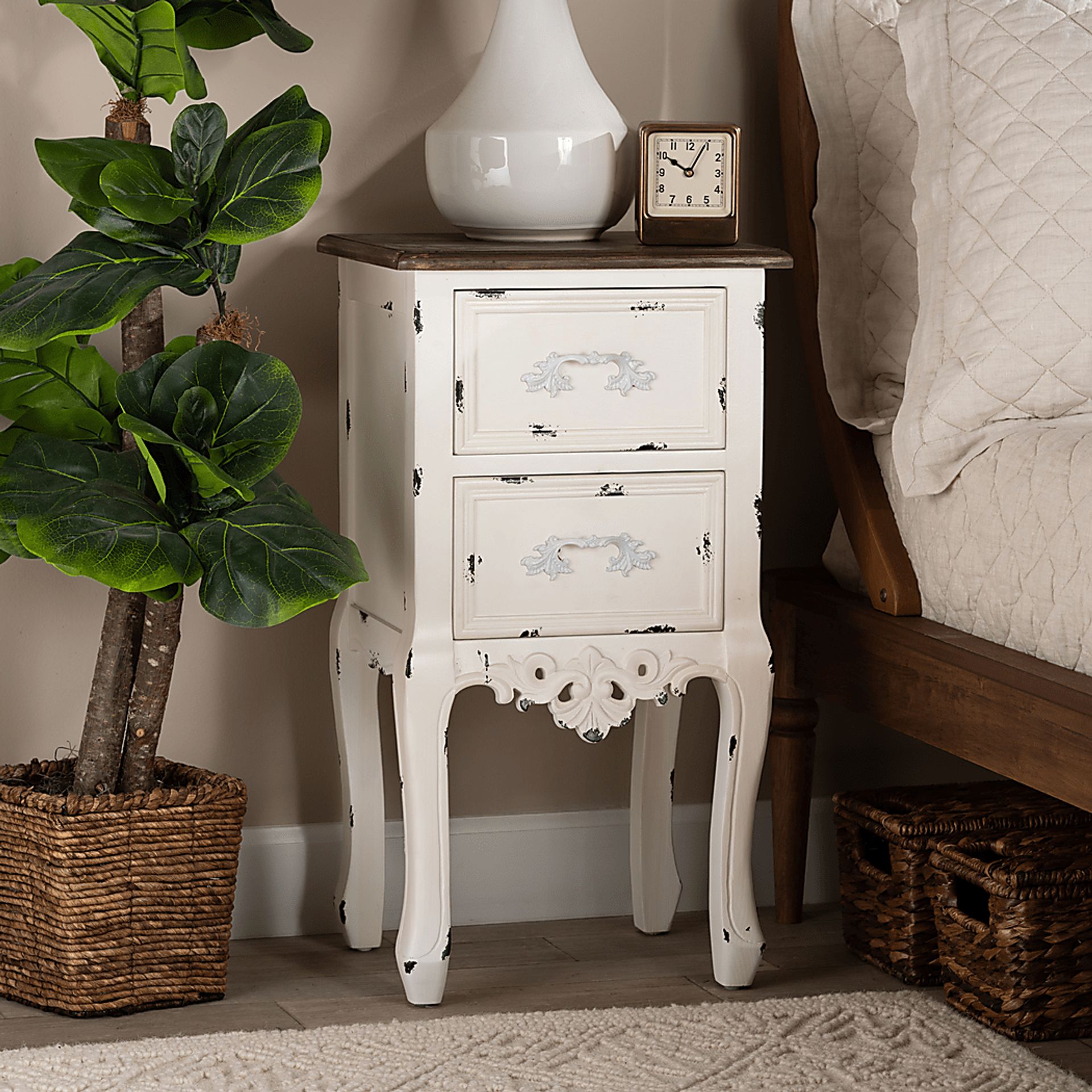 Ripplewood White Nightstand - Image 2