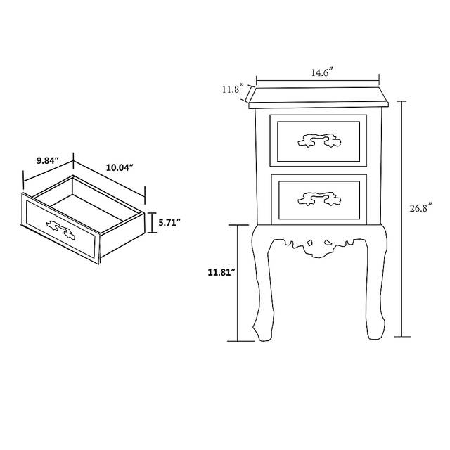 Ripplewood White Nightstand - Thumbnail - Image 10
