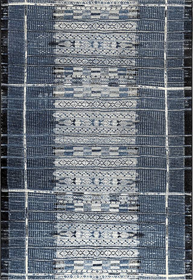 Rippling Shore Denim 6'6 x 9'4 Indoor/Outdoor Rug - Thumbnail - Image 1