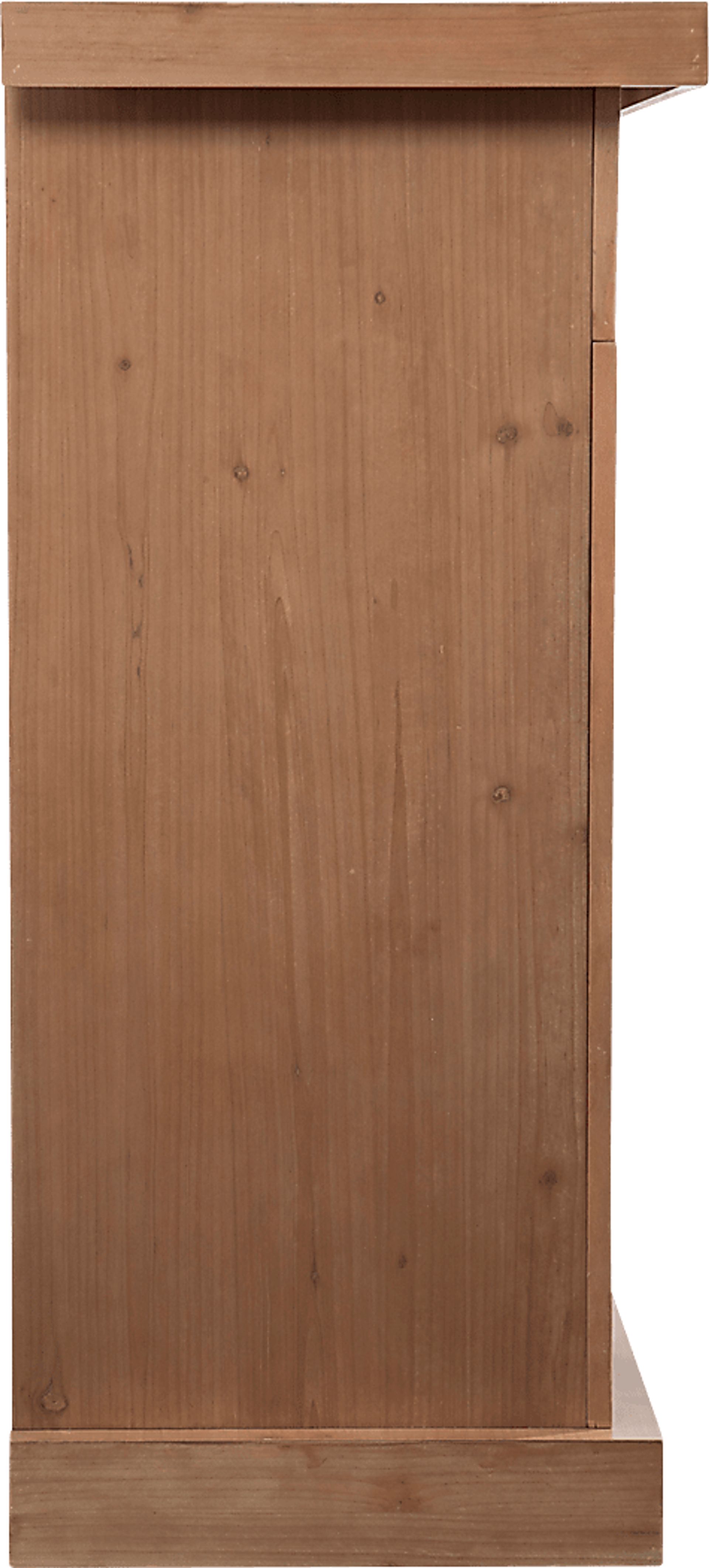 Rische Natural 45 in. Console with Electric Smart Fireplace - Image 3