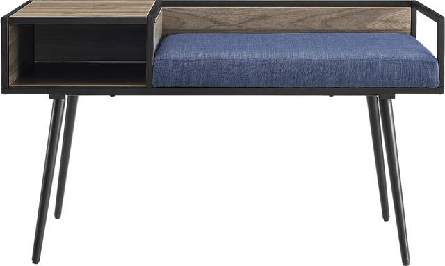 Rison Blue Accent Bench - Thumbnail - Image 2