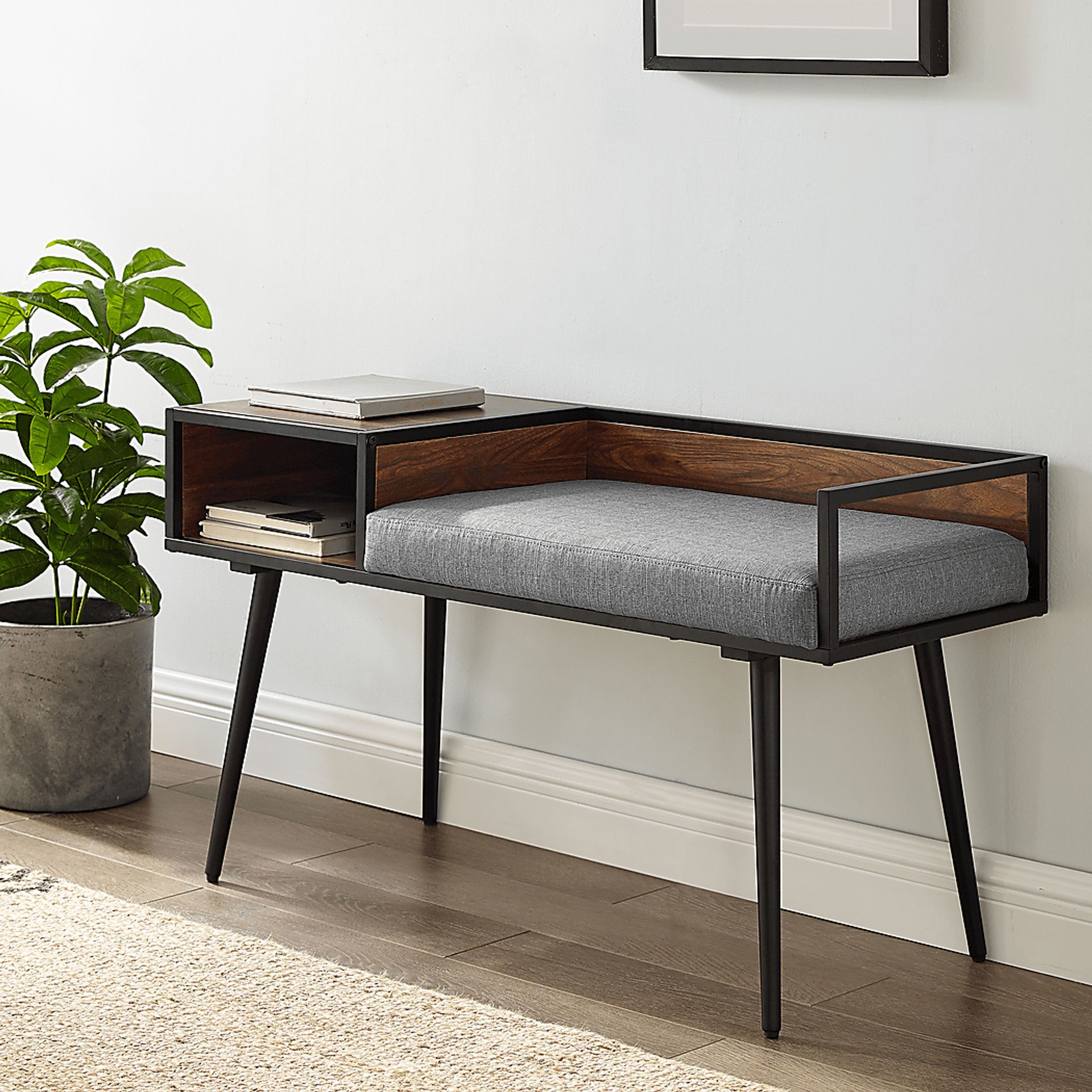 Rison Gray Accent Bench - Image 4