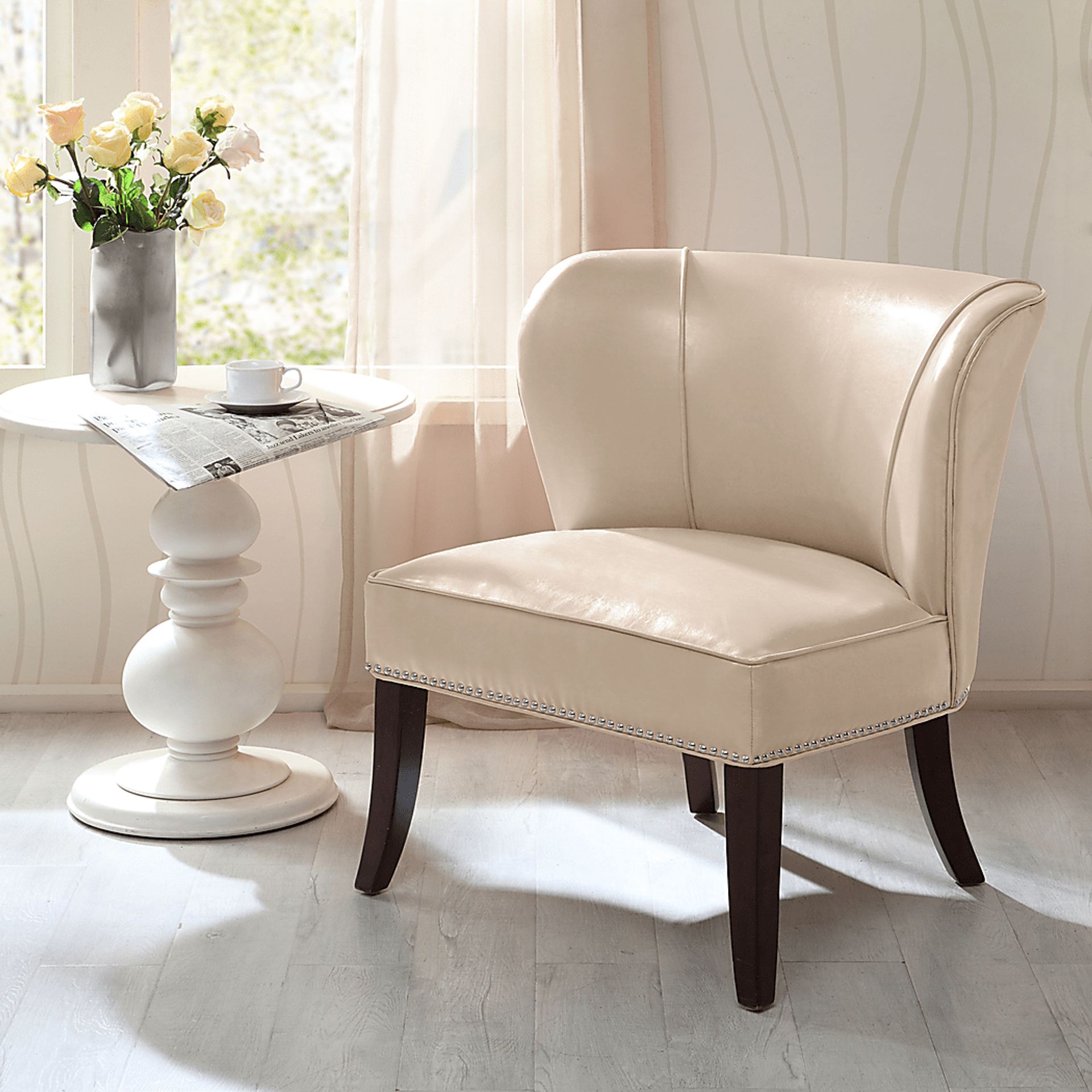 Ristina Ivory Accent Chair - Image 5