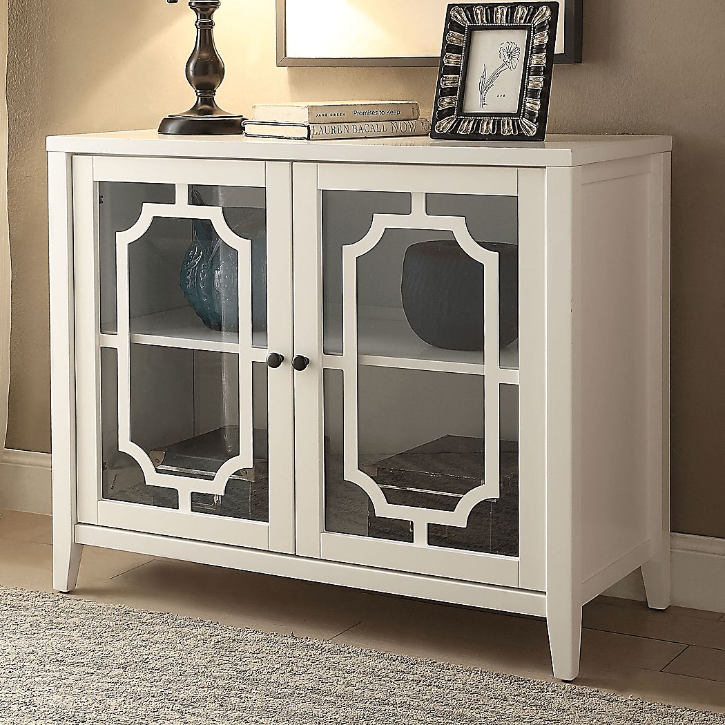 Rita White Accent Cabinet