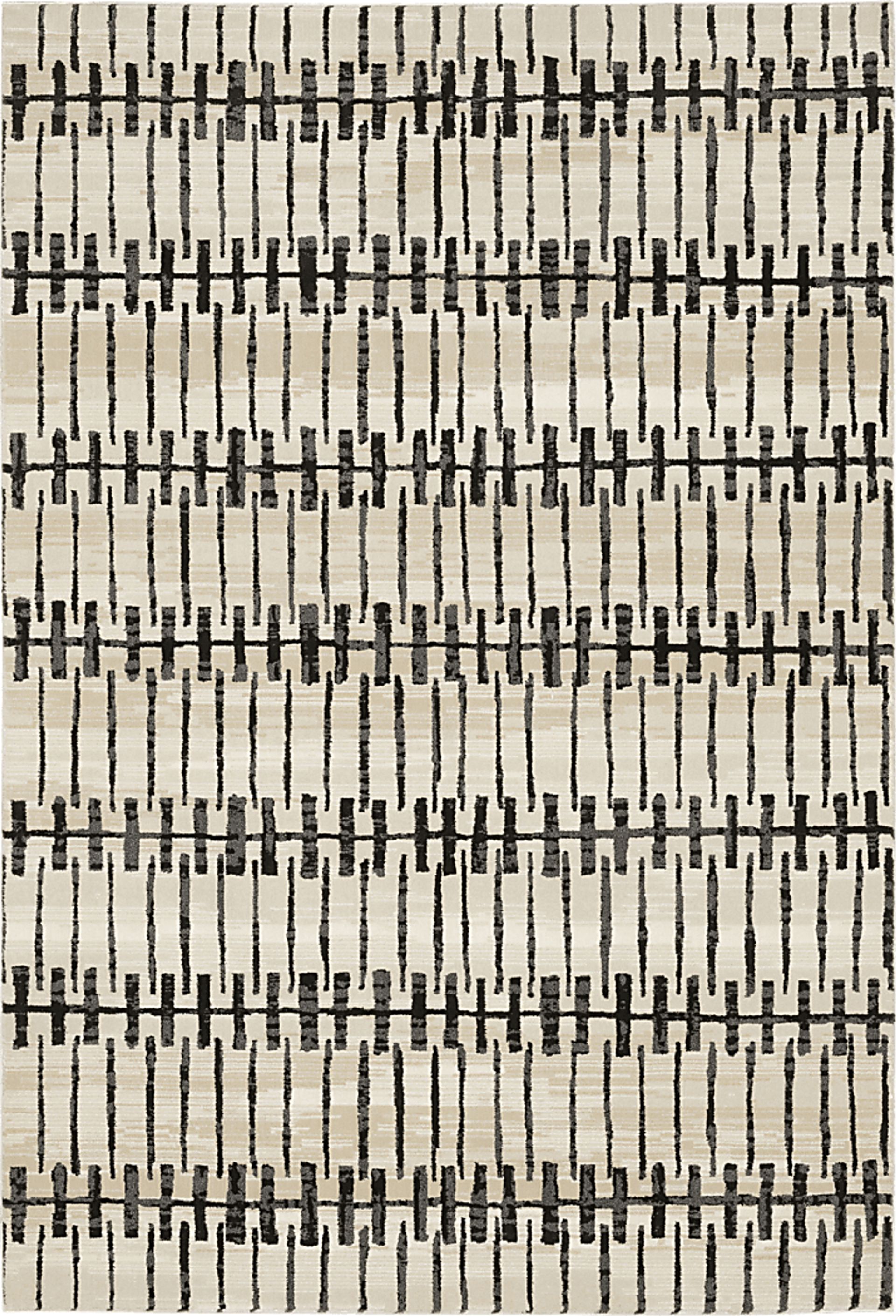 Ritho Ivory 5'3 x 7'6 Rug - Image 1