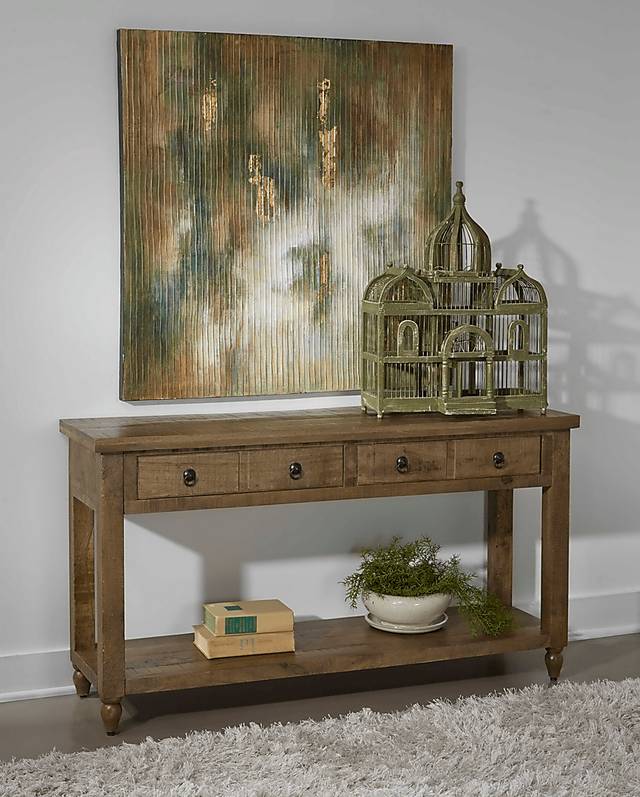 Ritner Brown Console Table - Thumbnail - Image 4