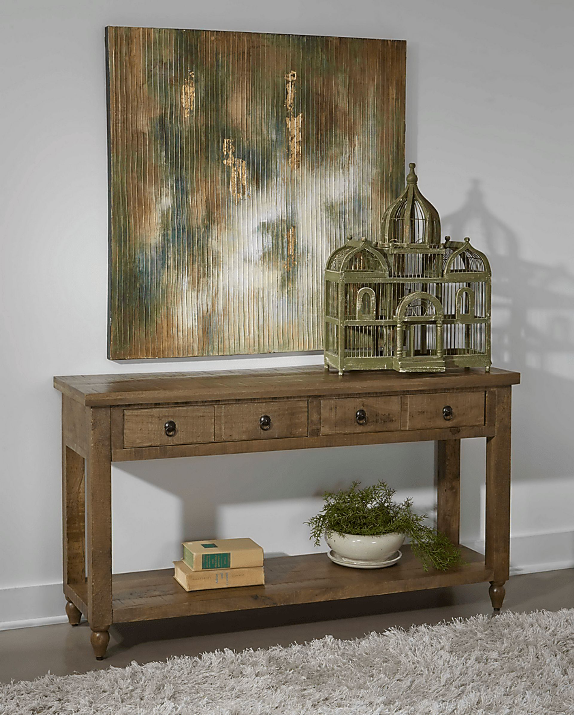 Ritner Brown Console Table - Image 4
