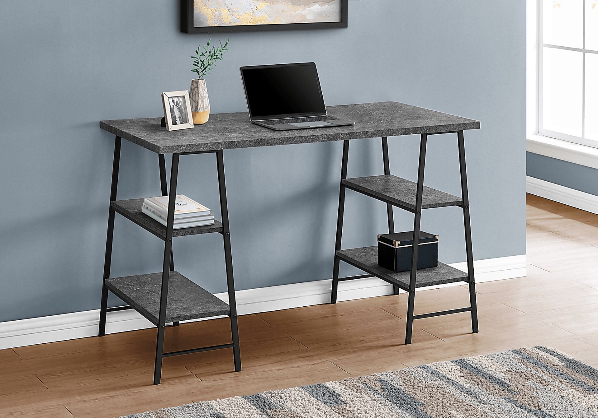 Ritze Gray Desk - Image 3