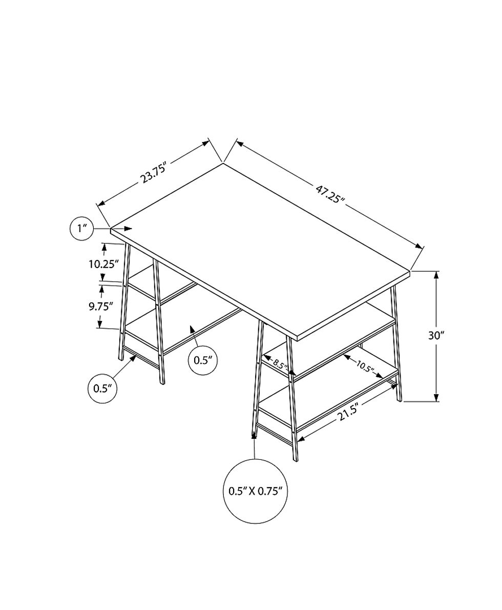 Ritze White Desk