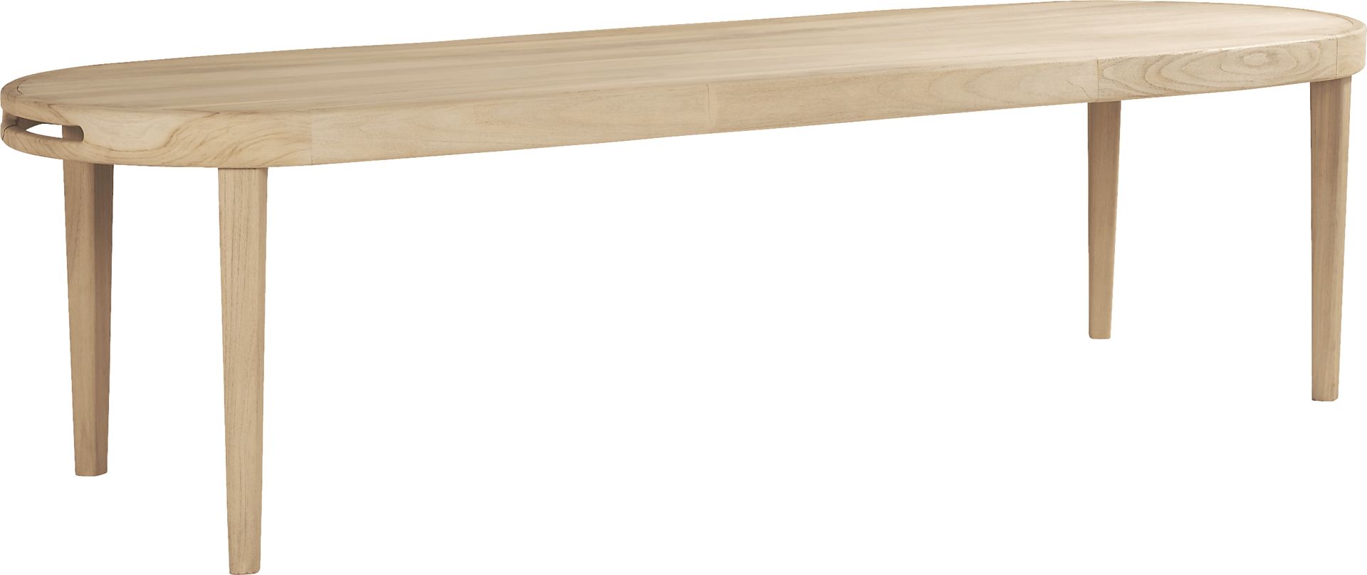 Riva Blonde Large Oval Outdoor Dining Table - Image 1