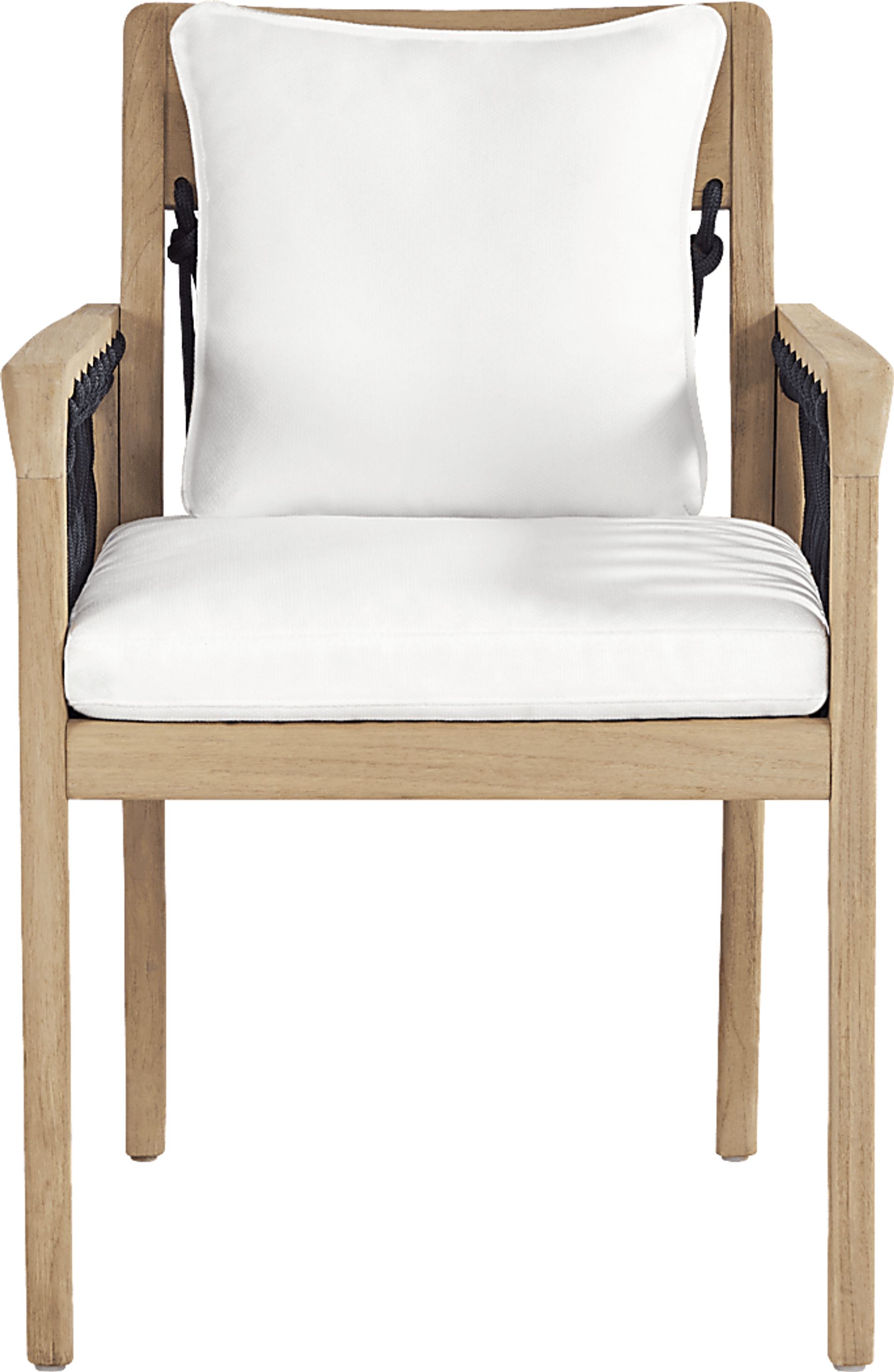 Riva Blonde 9 Pc Large Oval Outdoor Dining Set with White Cushions - Image 5