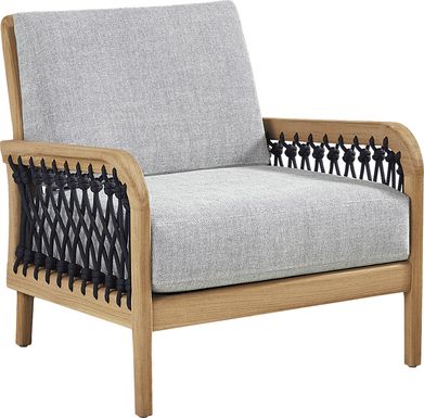 Riva Blonde Outdoor Club Chair with Slate Cushions