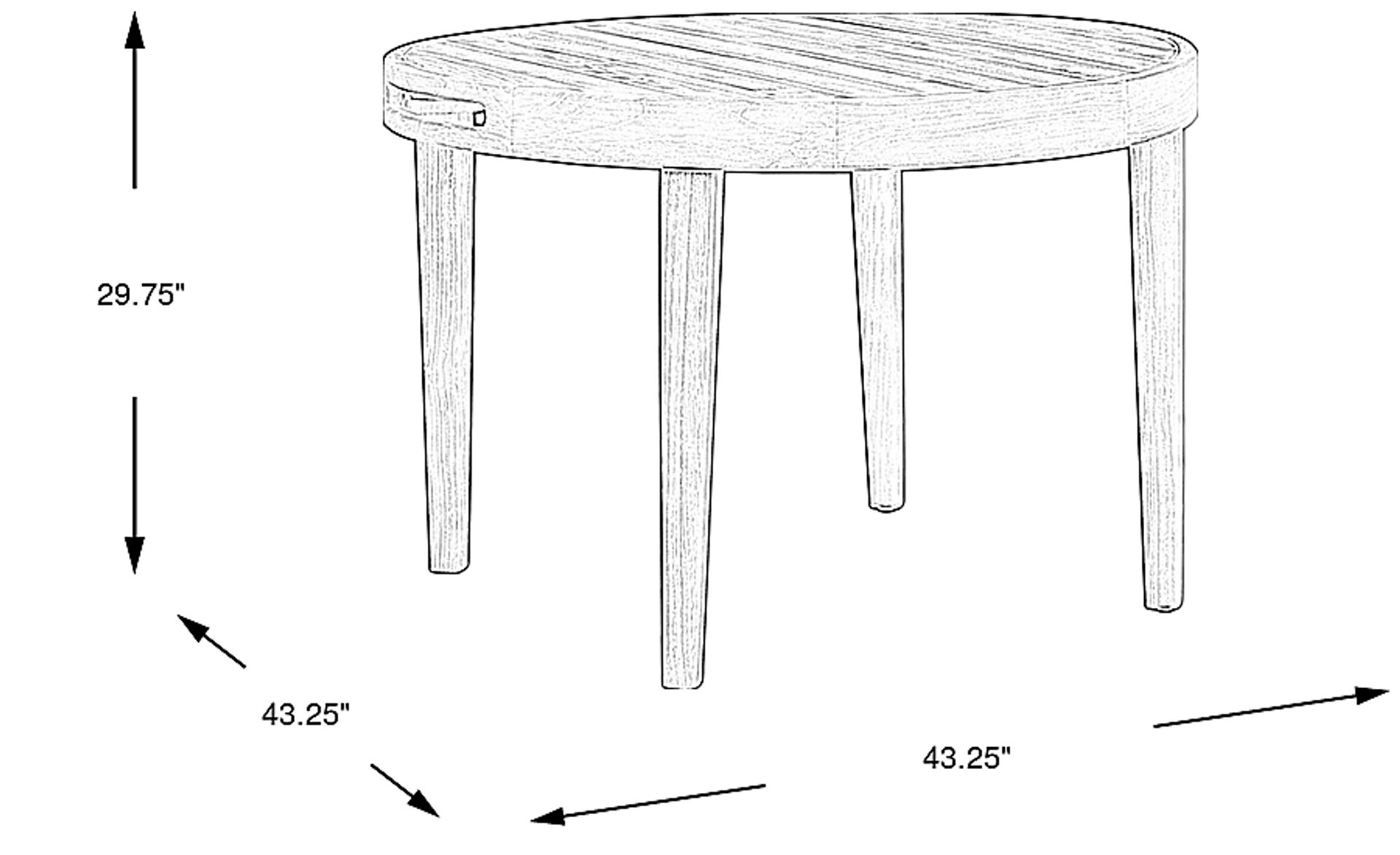 Dimension Image. Please refer to the Dimension Tab on this page for dimension details.