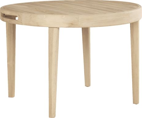 Riva Blonde Round Outdoor Dining Table