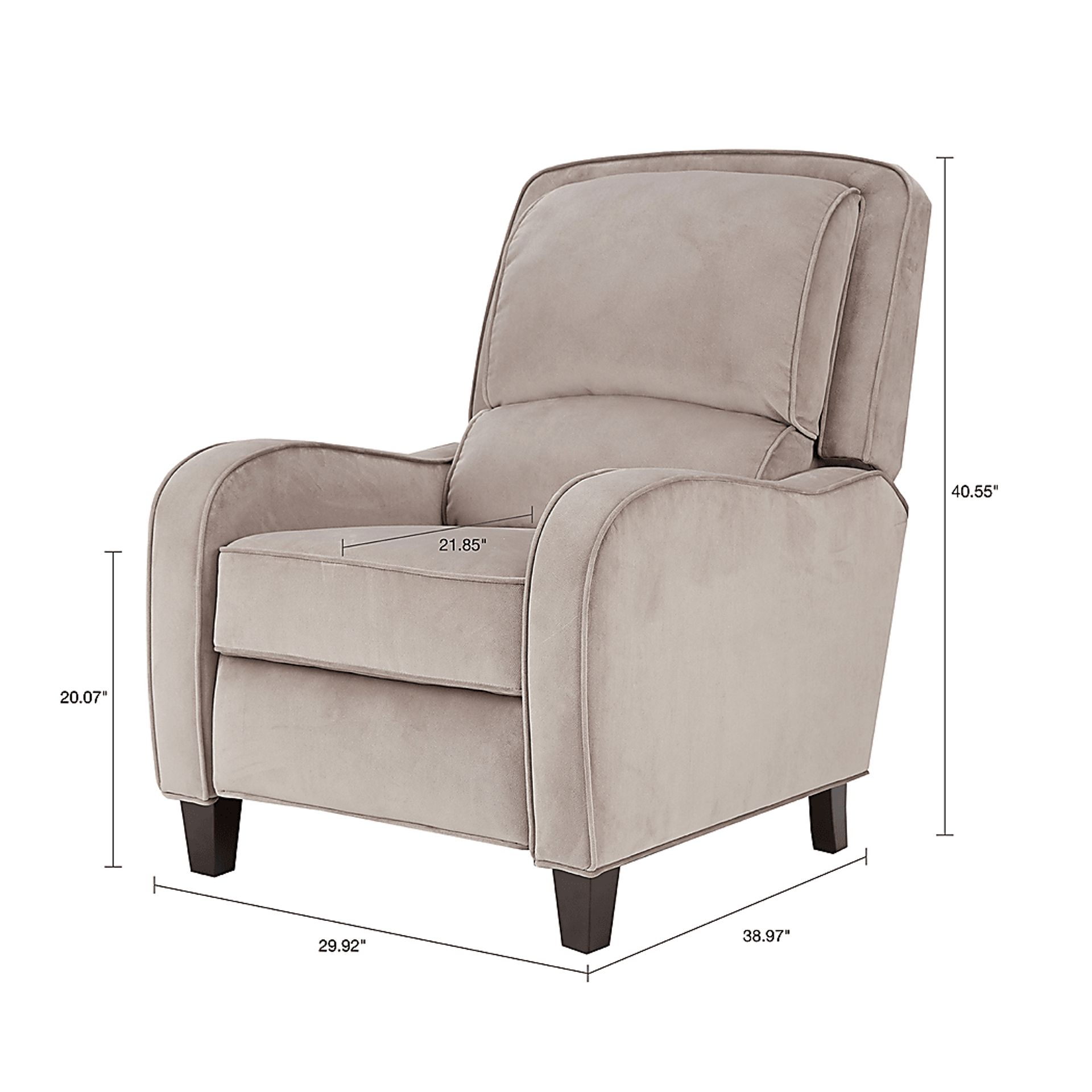 Rivendell Tan Pushback Recliner - Image 6