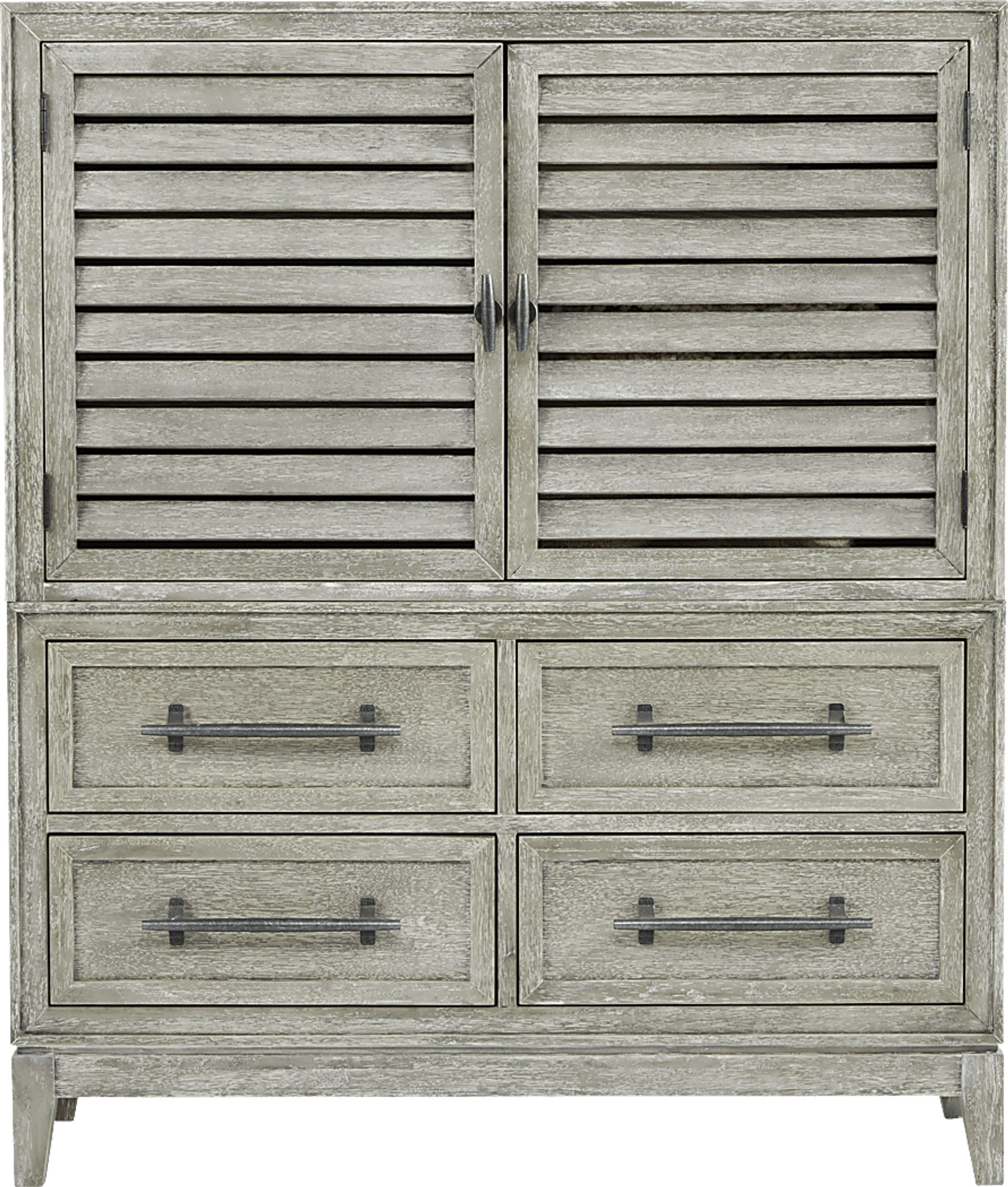 River Falls Light Gray 2 Pc Armoire - Image 1