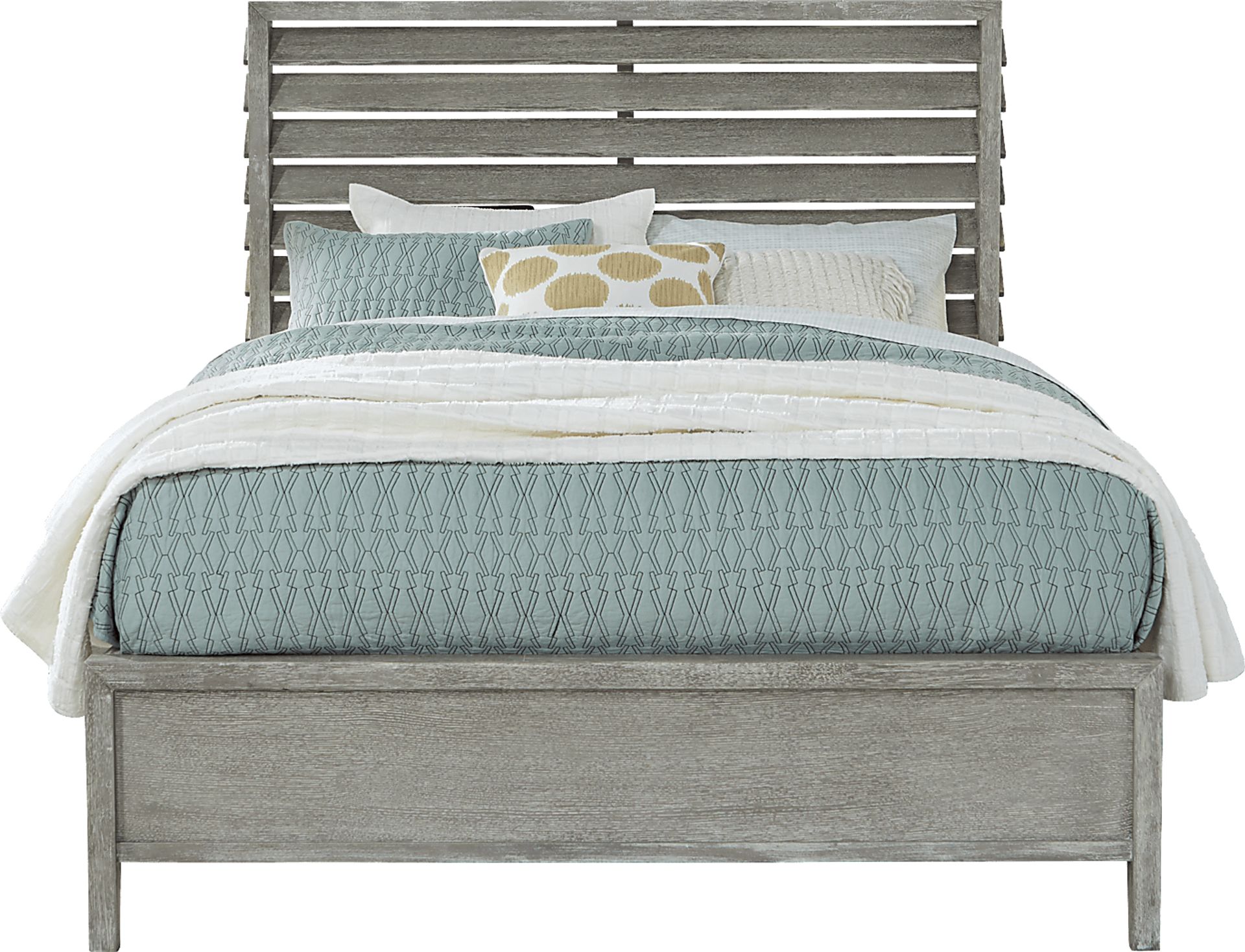River Falls Light Gray 3 Pc King Panel Bed - Image 1