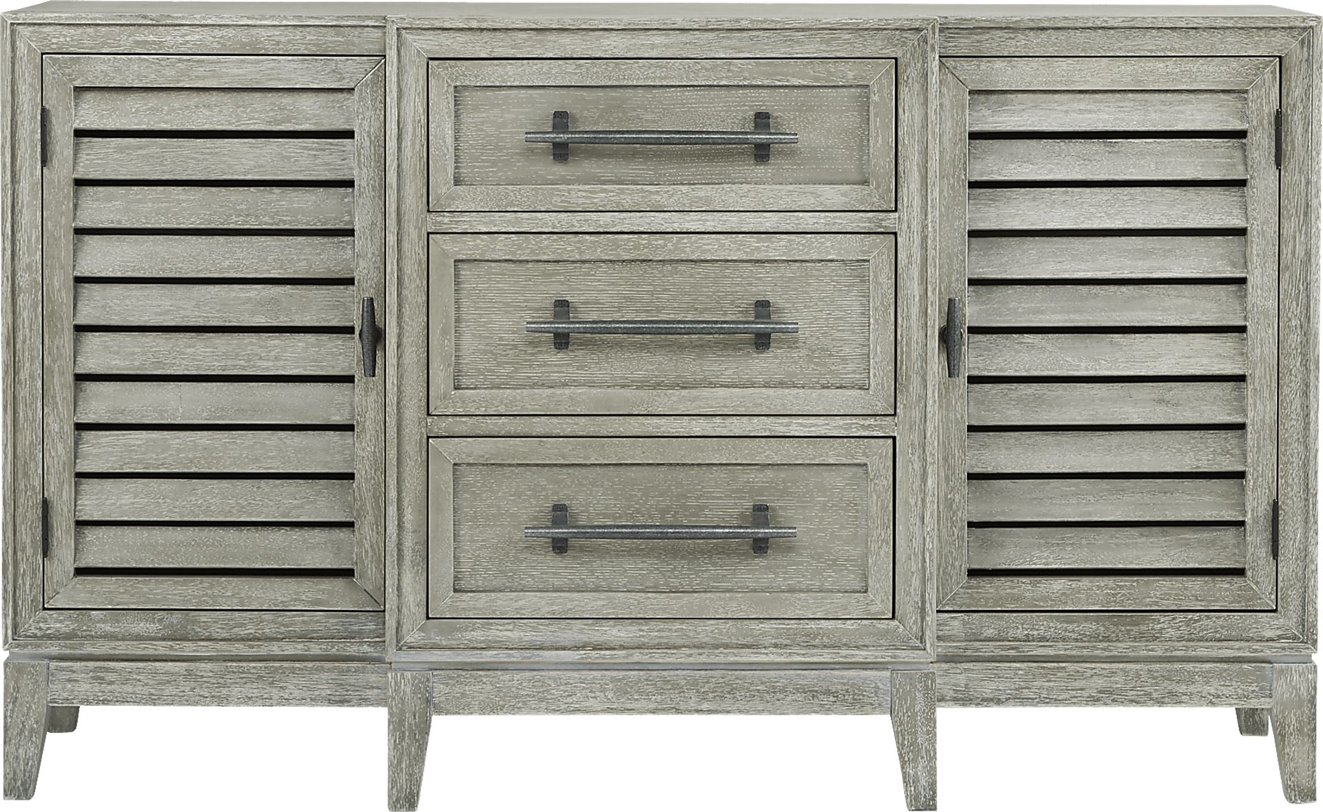 River Falls Light Gray 5 Pc King Slat Bedroom - Image 6