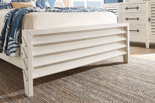 River Falls White 3 Pc King Slat Bed - Thumbnail - Image 4