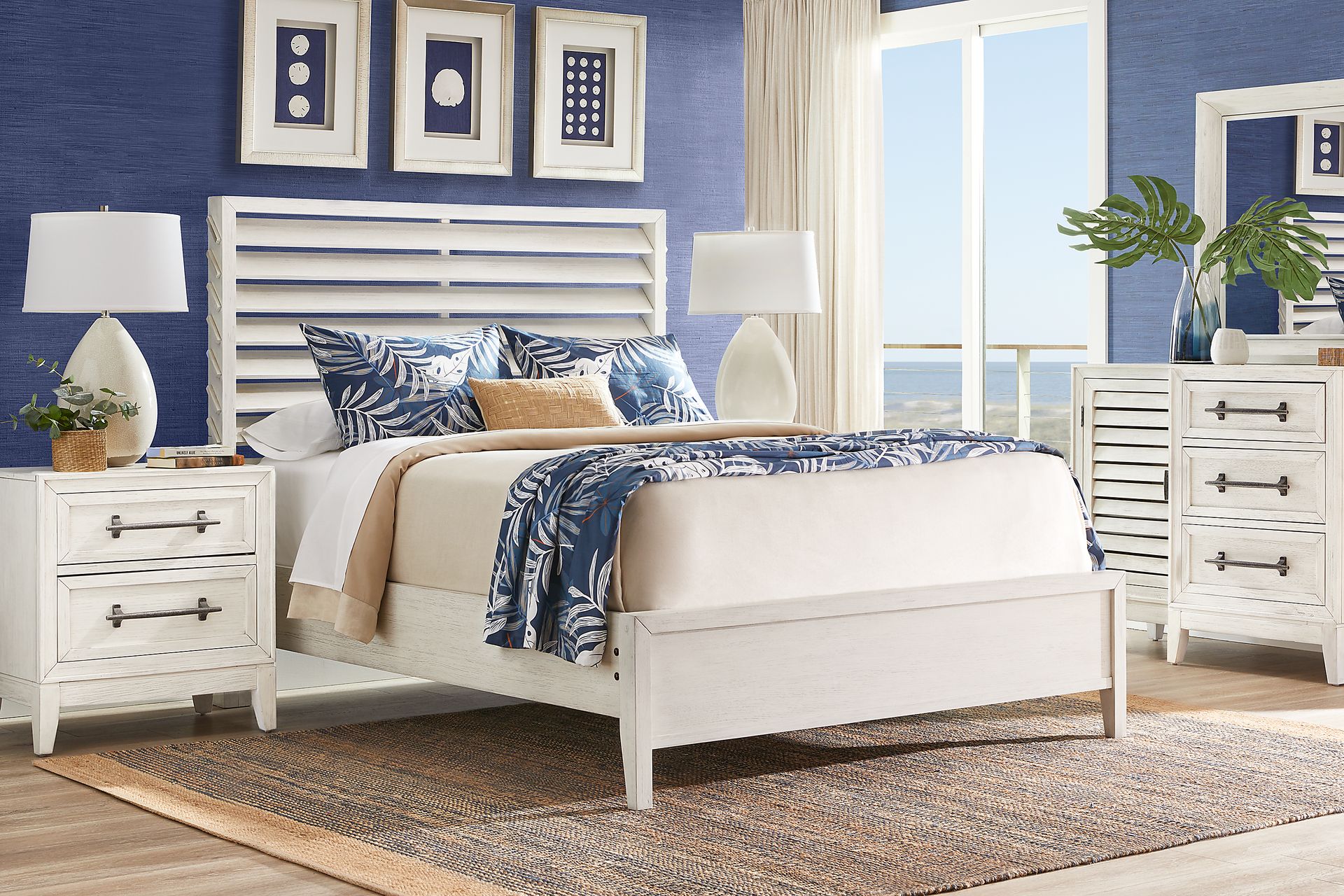 River Falls White 5 Pc Queen Panel Bedroom - Image 1