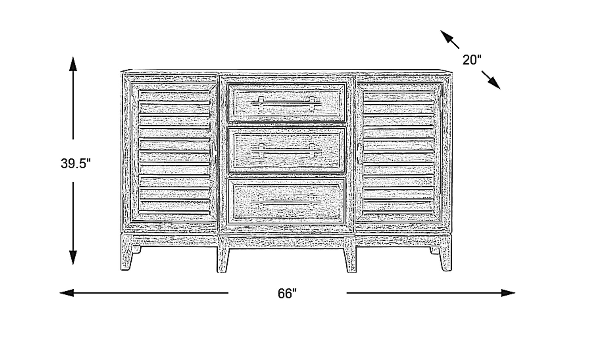 Dimension Image. Please refer to the Dimension Tab on this page for dimension details.