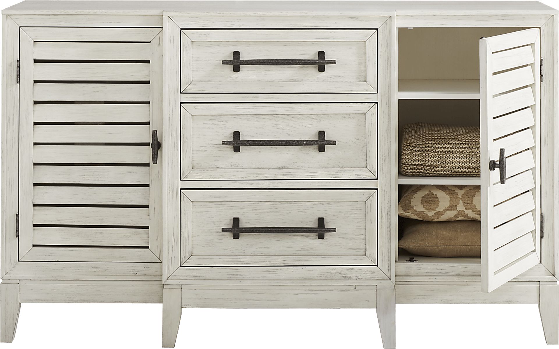 River Falls White 5 Pc King Slat Bedroom - Image 6