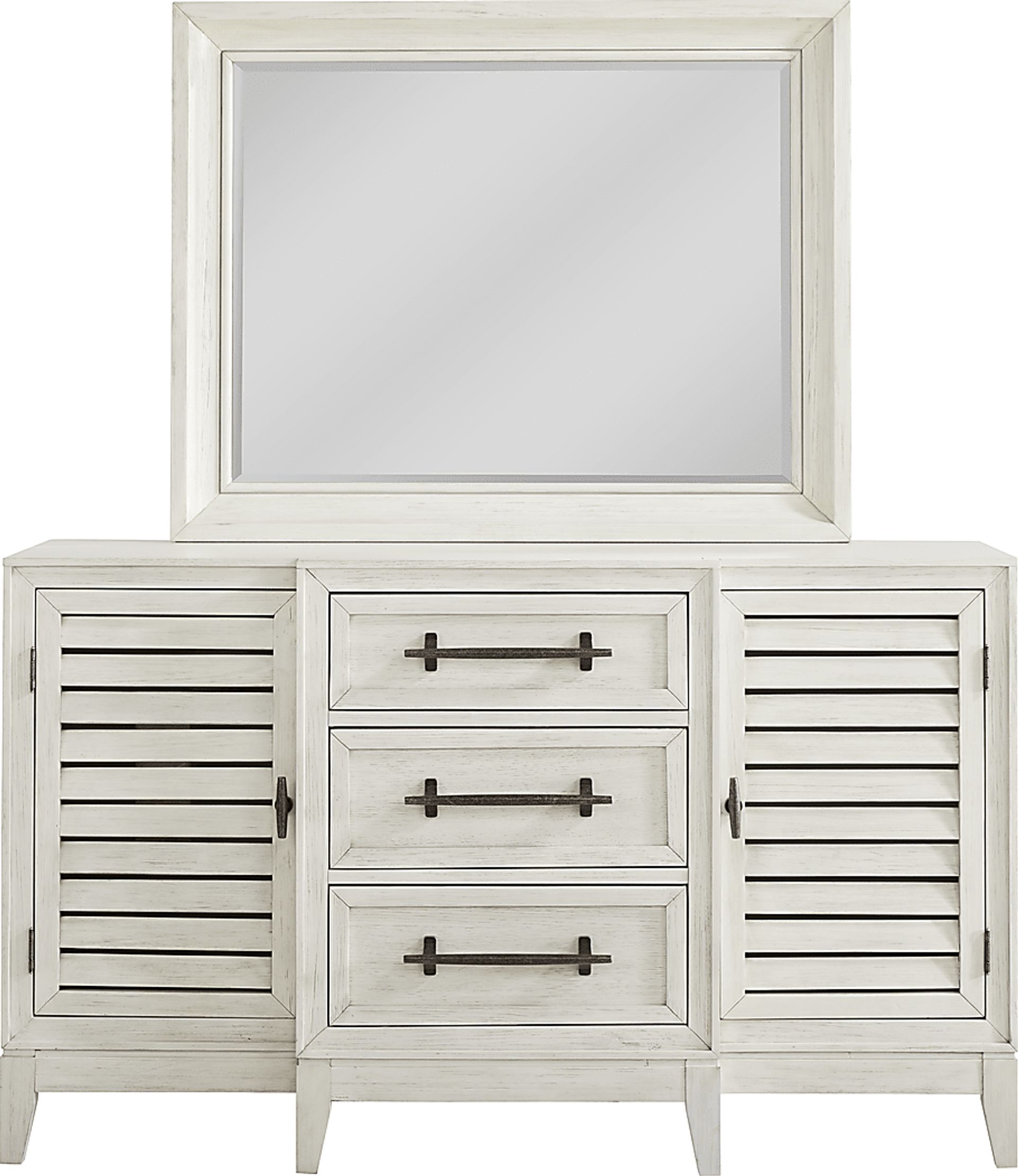River Falls White 5 Pc King Slat Bedroom - Image 11
