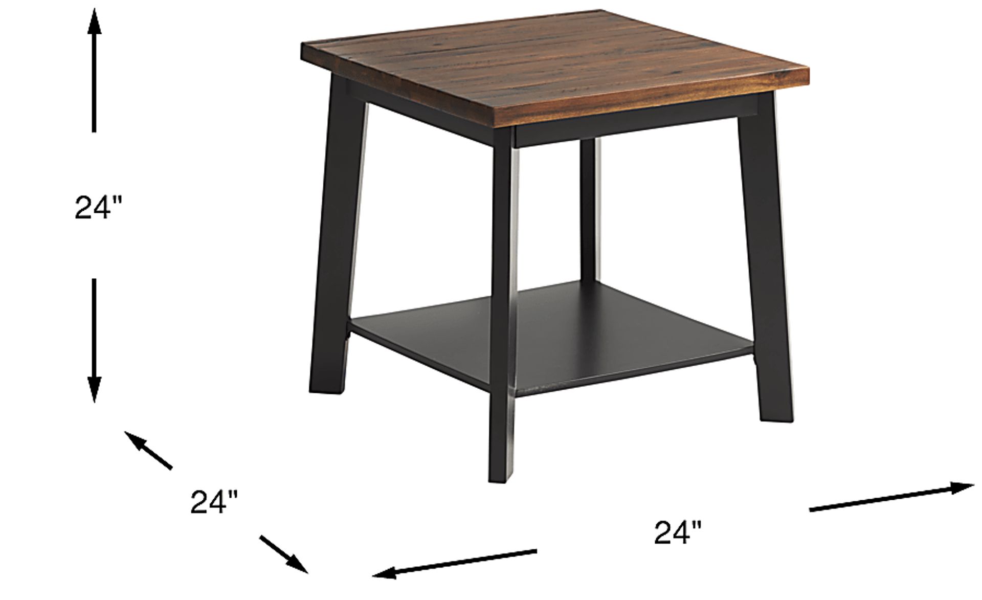 River Lodge Dark Brown Wood End Table Rooms to Go