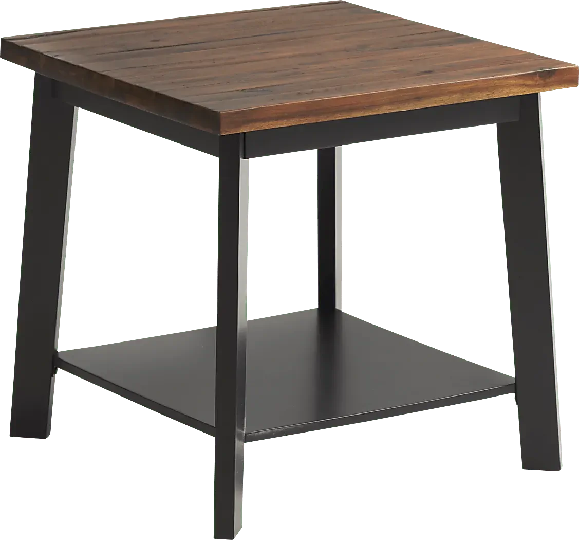 River Lodge Dark Brown Wood End Table Rooms to Go