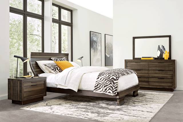 River Street Graphite 3 Pc King Scoop Bed - Thumbnail - Image 2