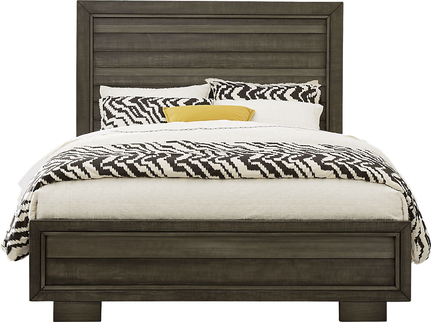 River Street Graphite 3 Pc King Panel Bed - Rooms To Go